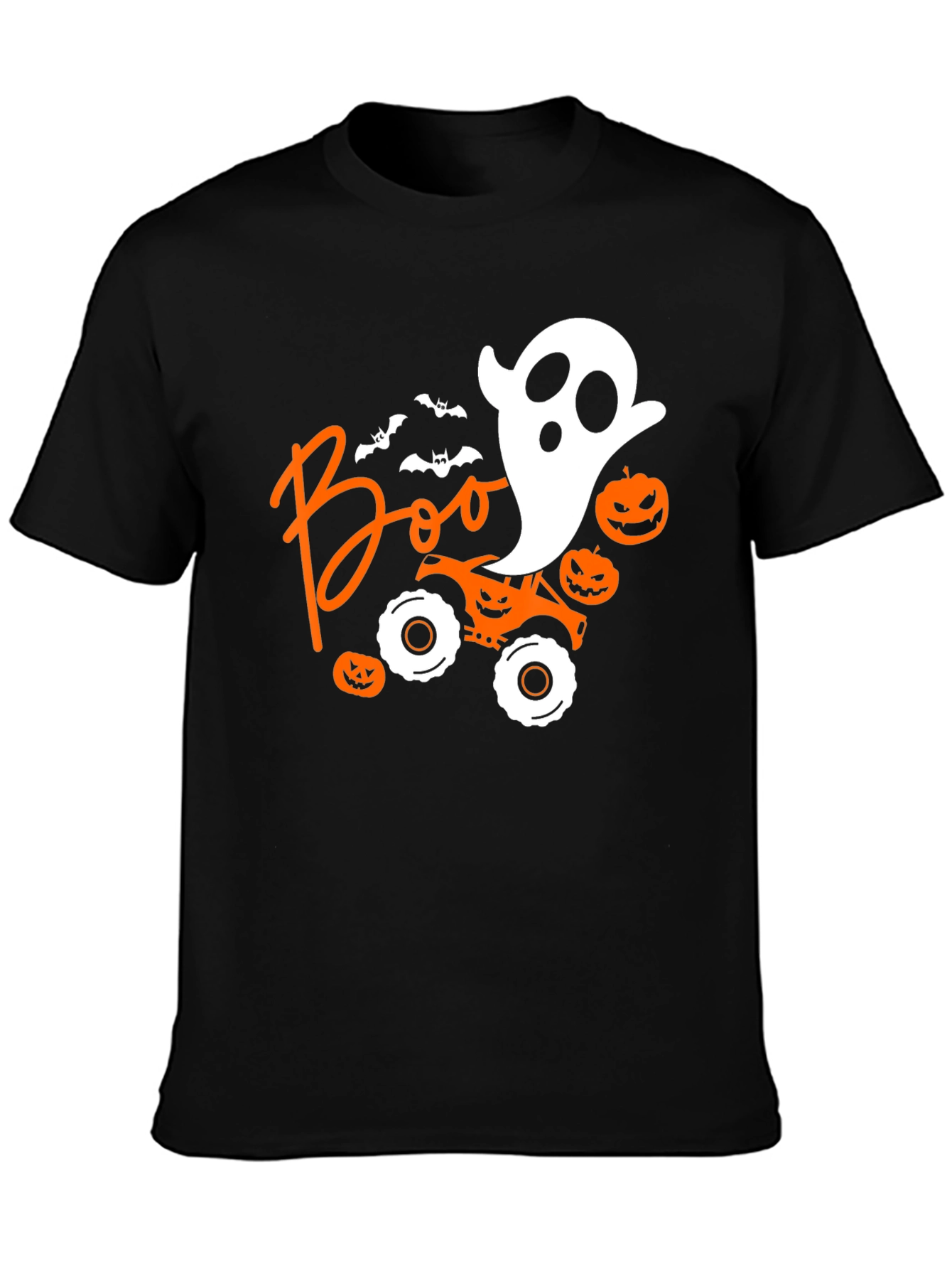 Halloween Ghost Monster Truck T-Shirt