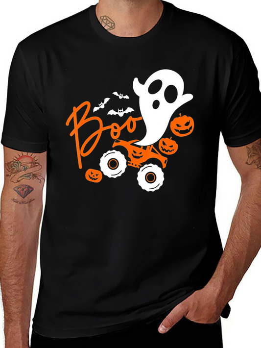 Halloween Ghost Monster Truck T-Shirt