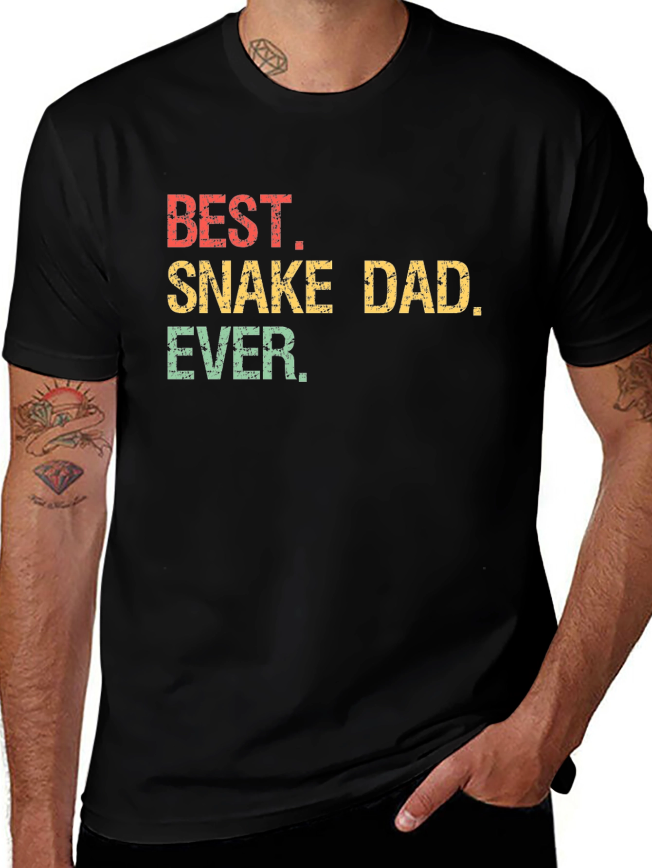 Best Snake Dad Ever T-Shirt - Cool Gift