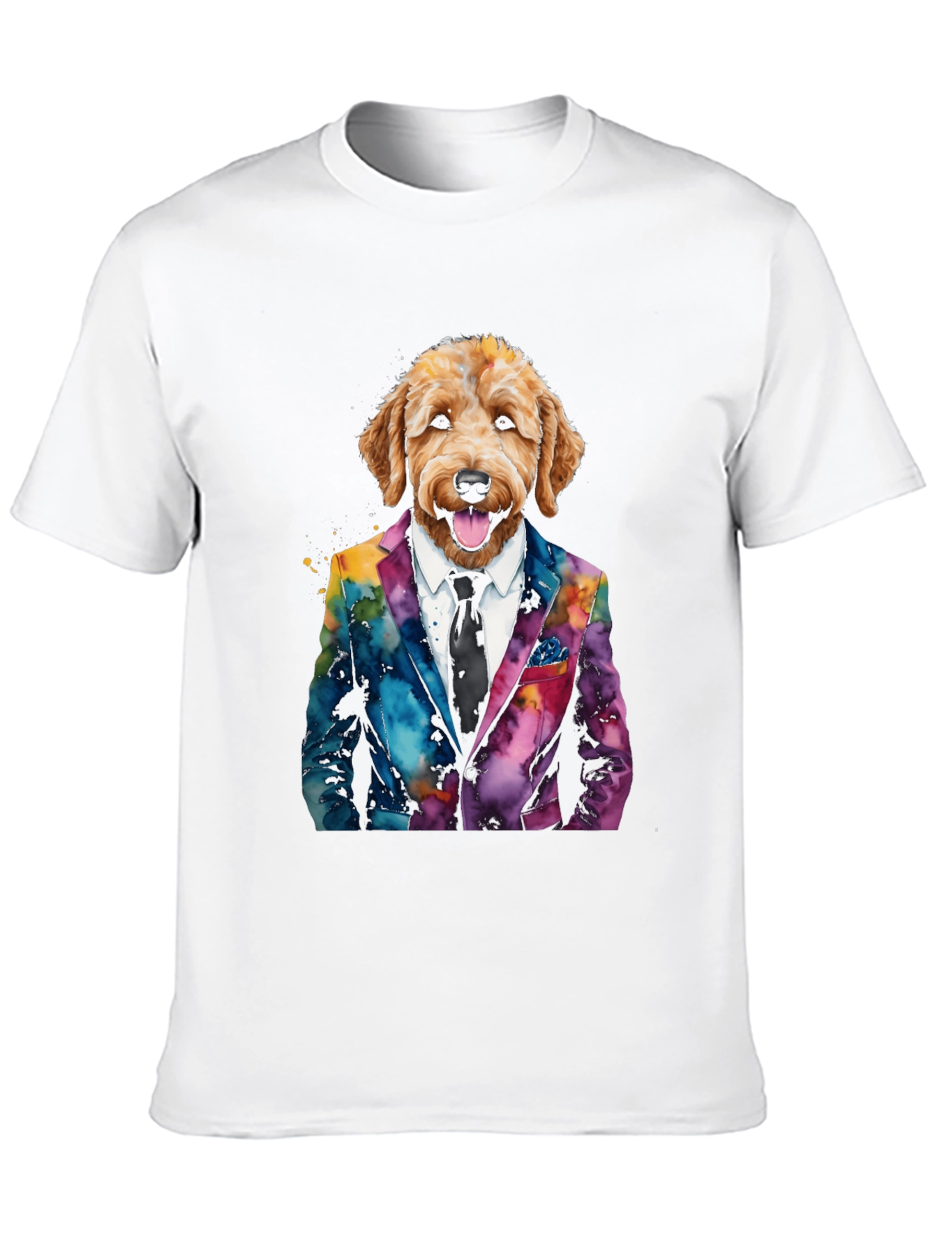 Dog in Suit Graphic T-Shirt
