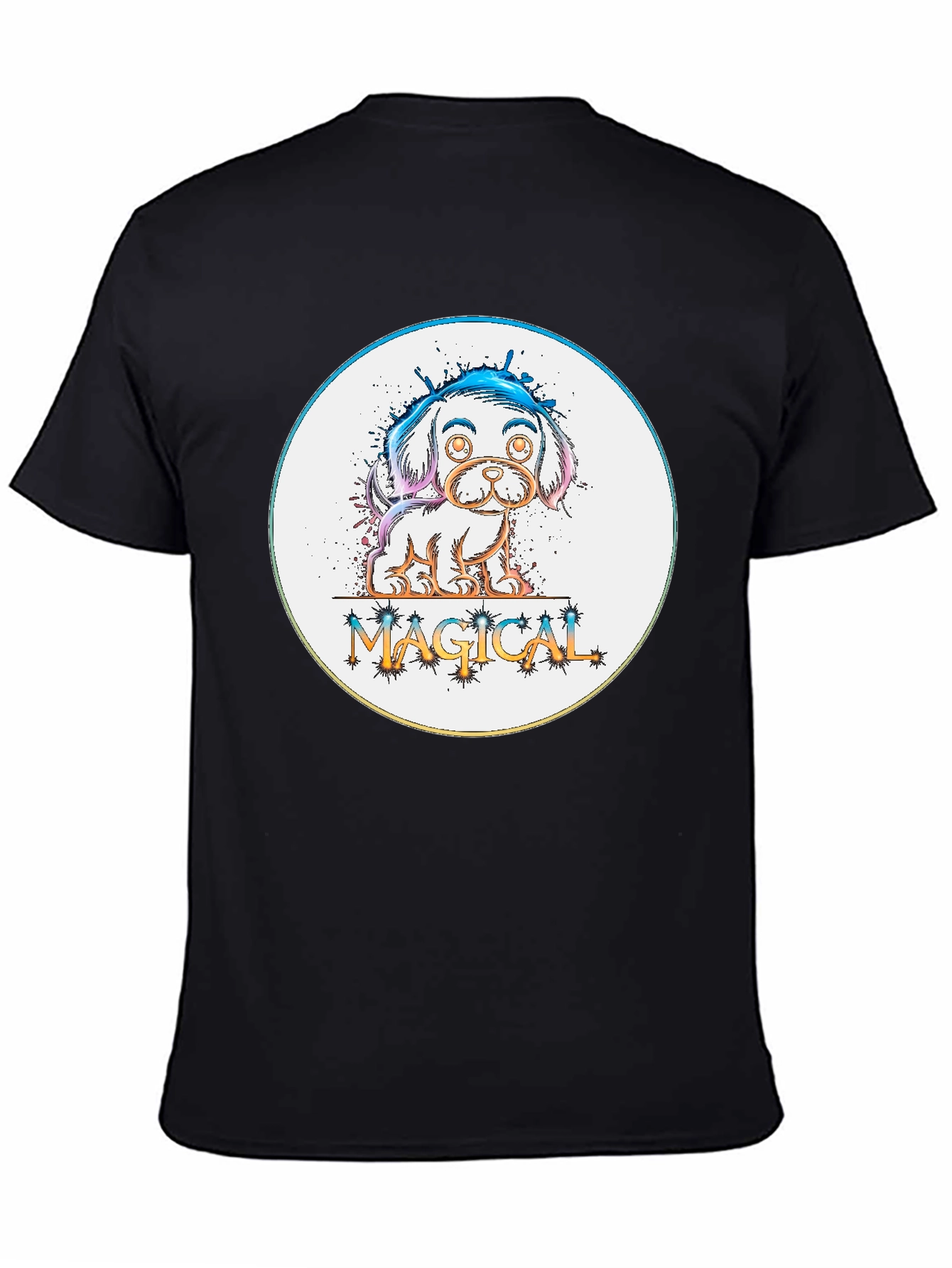 Magical Puppy Graphic Tee - Cute Dog Lover T-Shirt