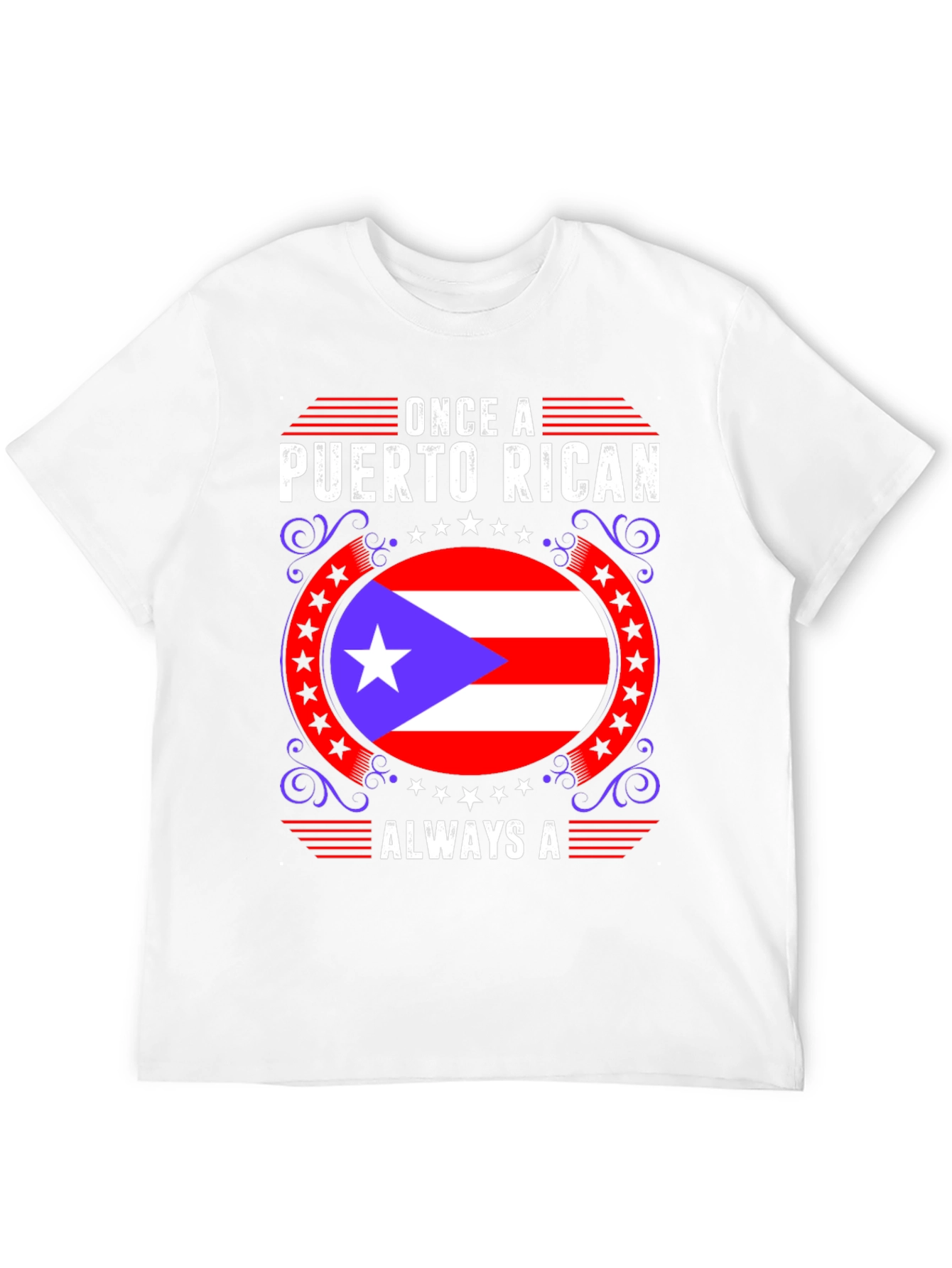 Puerto Rican Pride Graphic T-Shirt - Mens Black Tee
