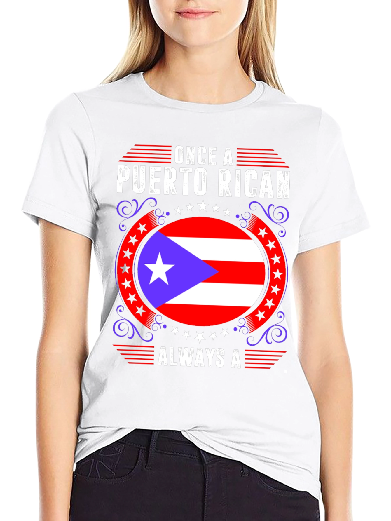 Puerto Rican Pride Graphic T-Shirt - Mens Black Tee