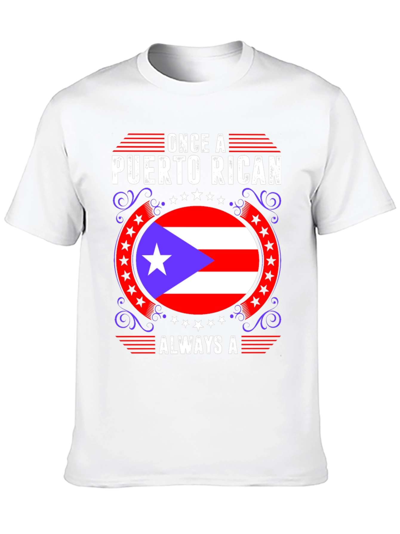 Puerto Rican Pride Graphic T-Shirt - Mens Black Tee