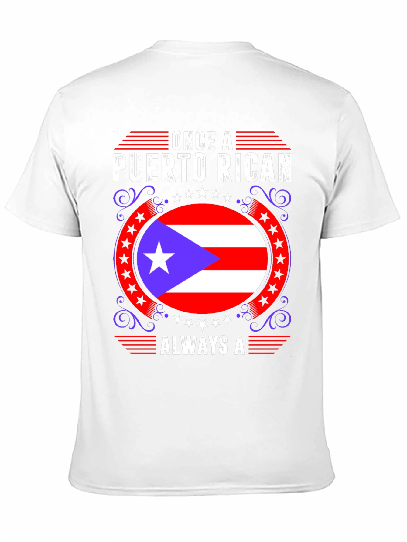 Puerto Rican Pride Graphic T-Shirt - Mens Black Tee