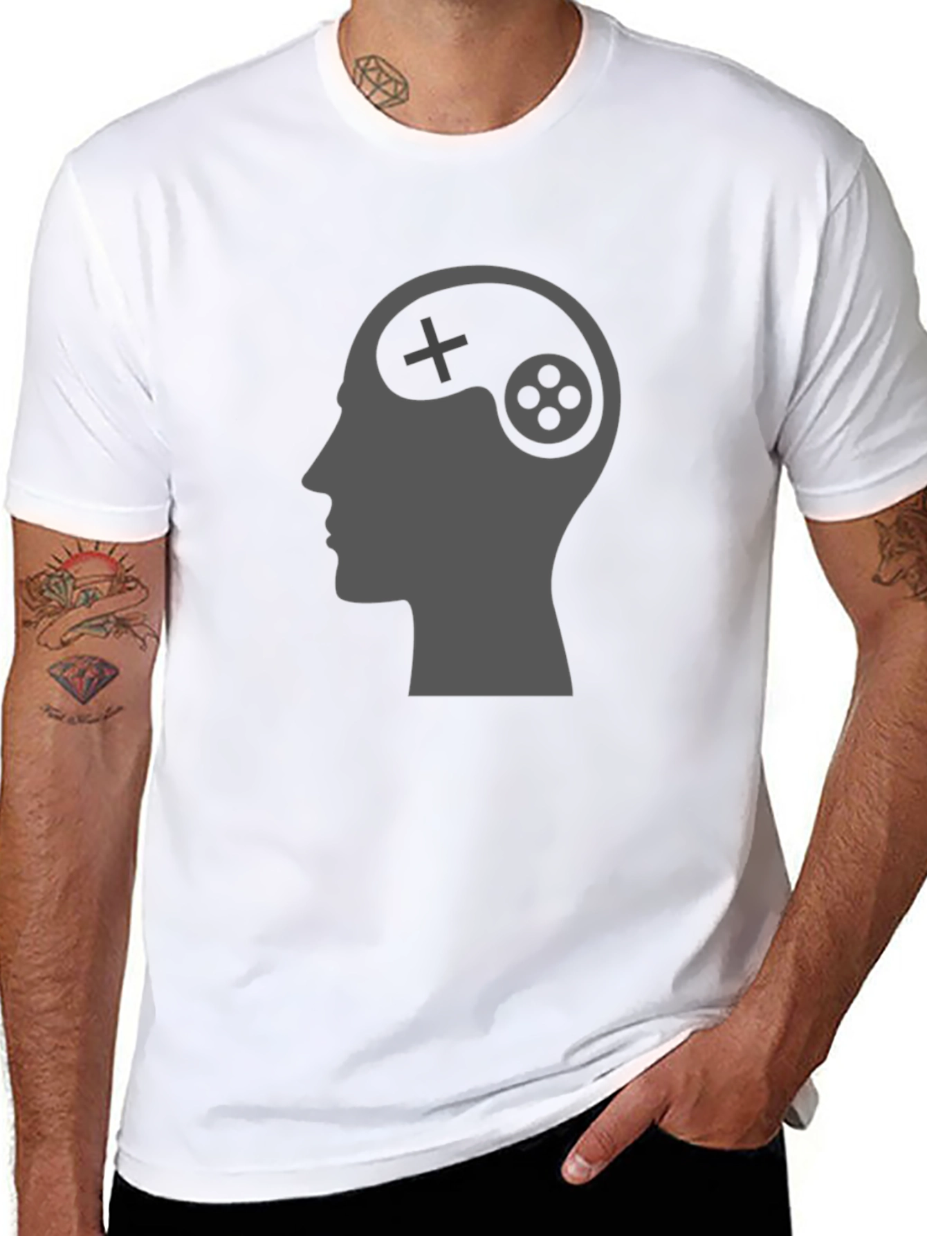 Gamer Mind T-Shirt - Black Graphic Tee