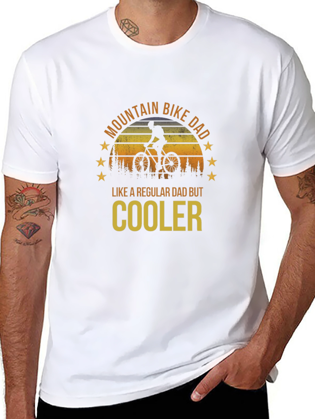 Mountain Bike Dad T-Shirt - Regular Dad But Cooler!