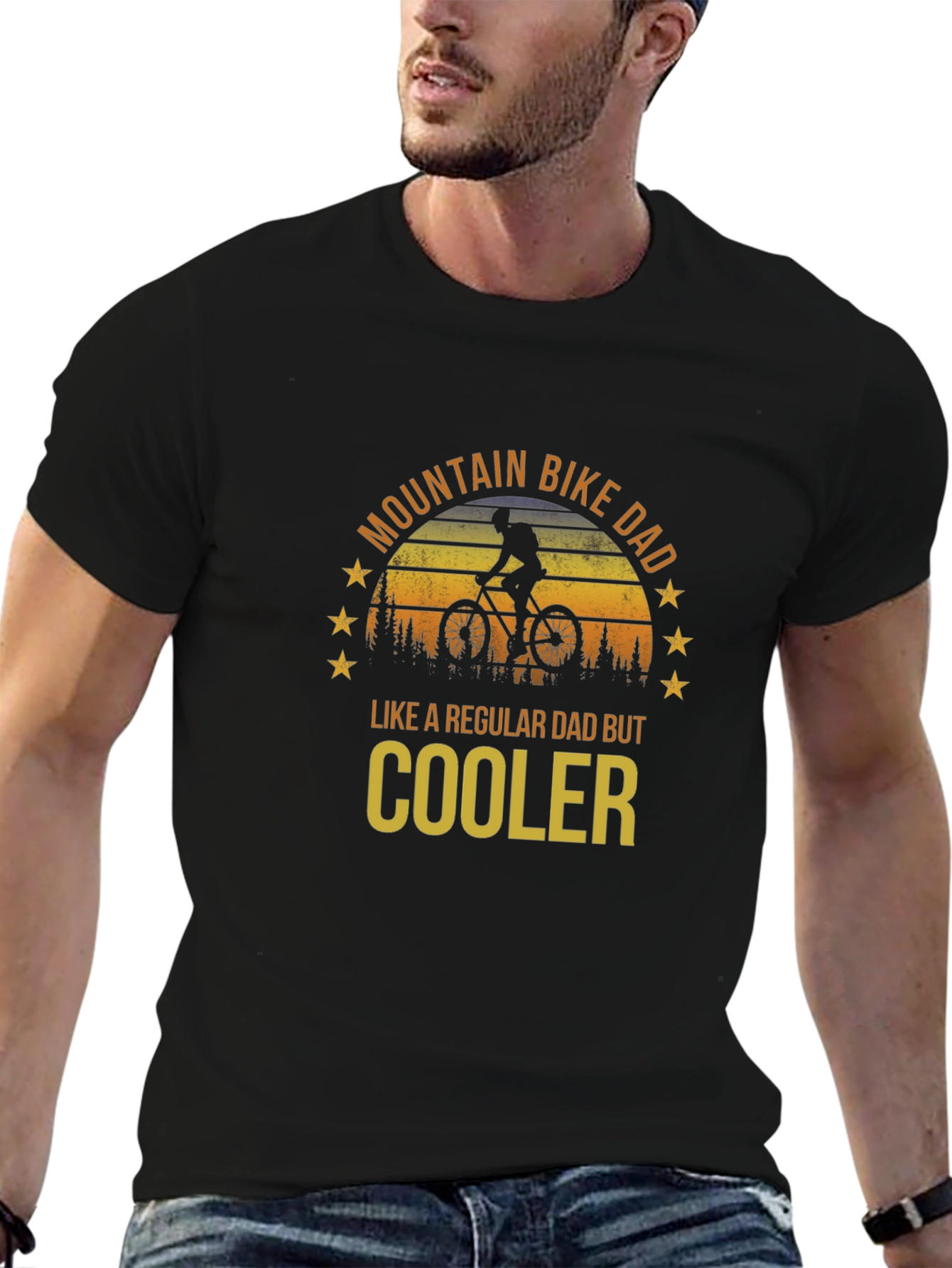 Mountain Bike Dad T-Shirt - Regular Dad But Cooler!