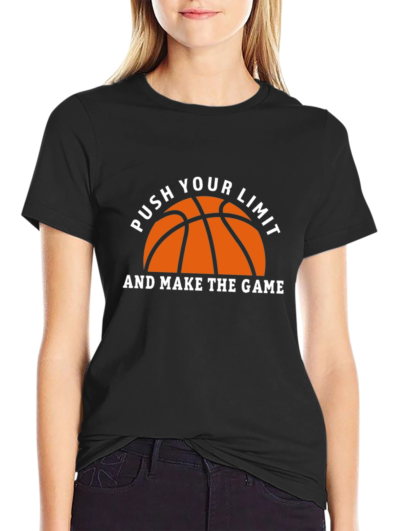 Basketball Graphic T-Shirt - Push Your Limit