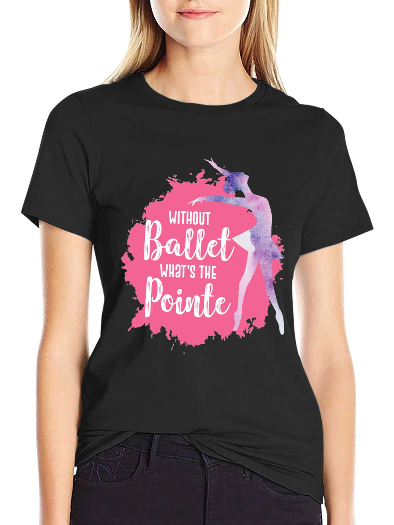 Ballet Pointe Graphic T-Shirt - Black