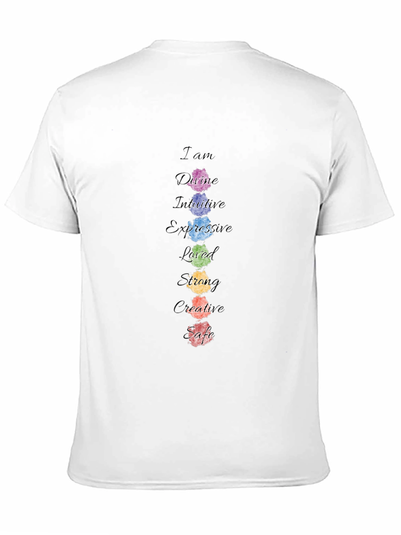 Affirmation Chakra T-Shirt - Positive Energy Tee
