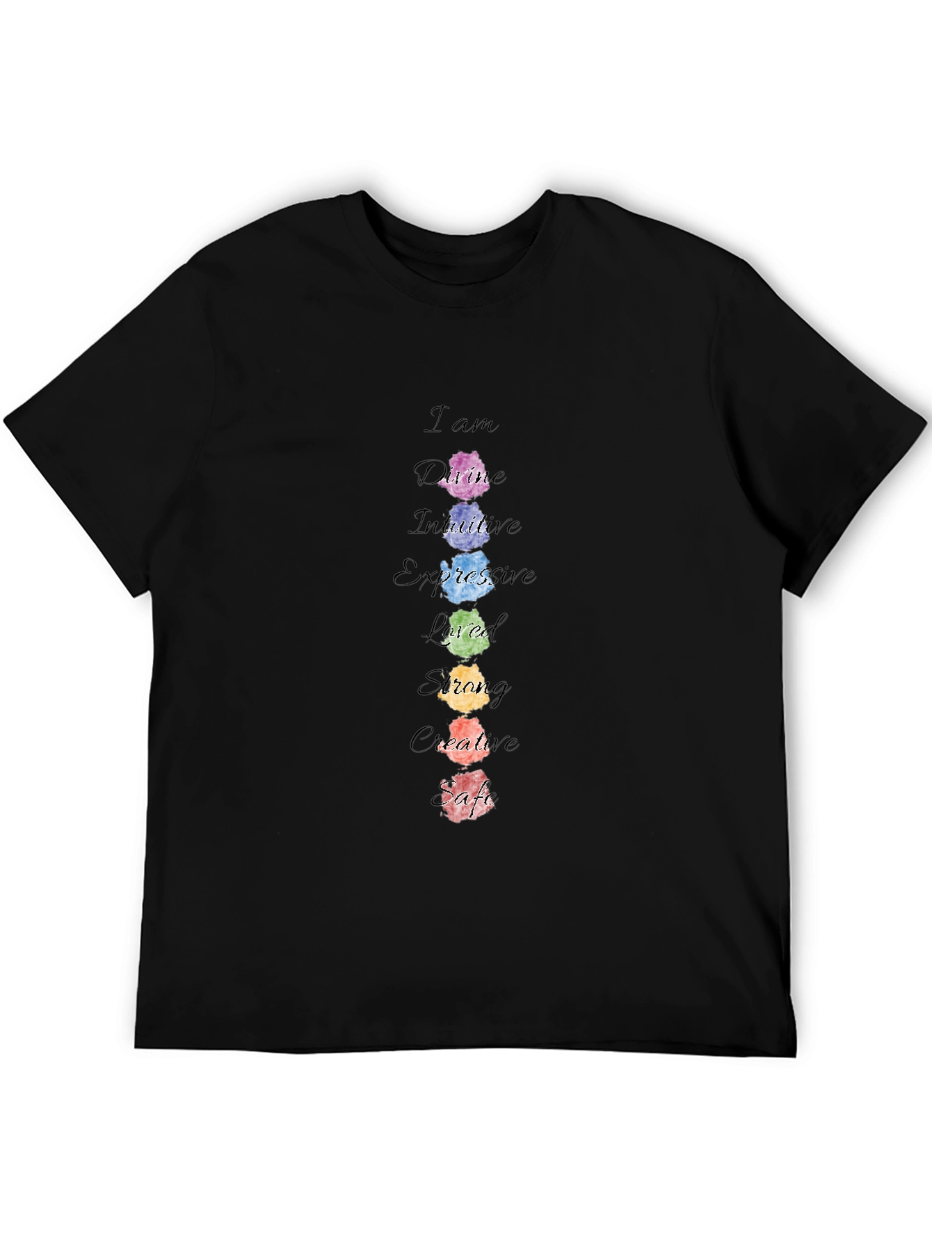 Affirmation Chakra T-Shirt - Positive Energy Tee