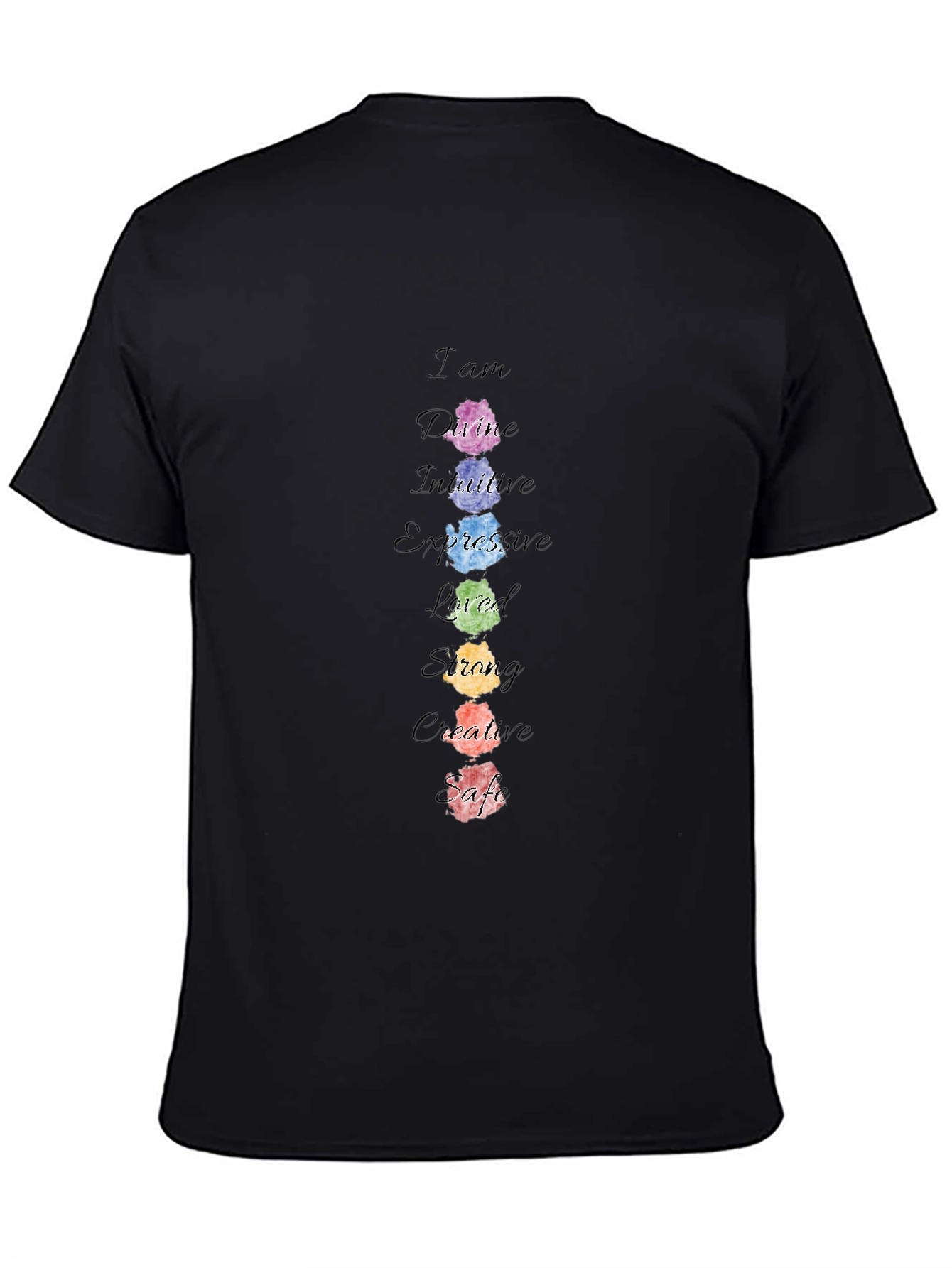 Affirmation Chakra T-Shirt - Positive Energy Tee