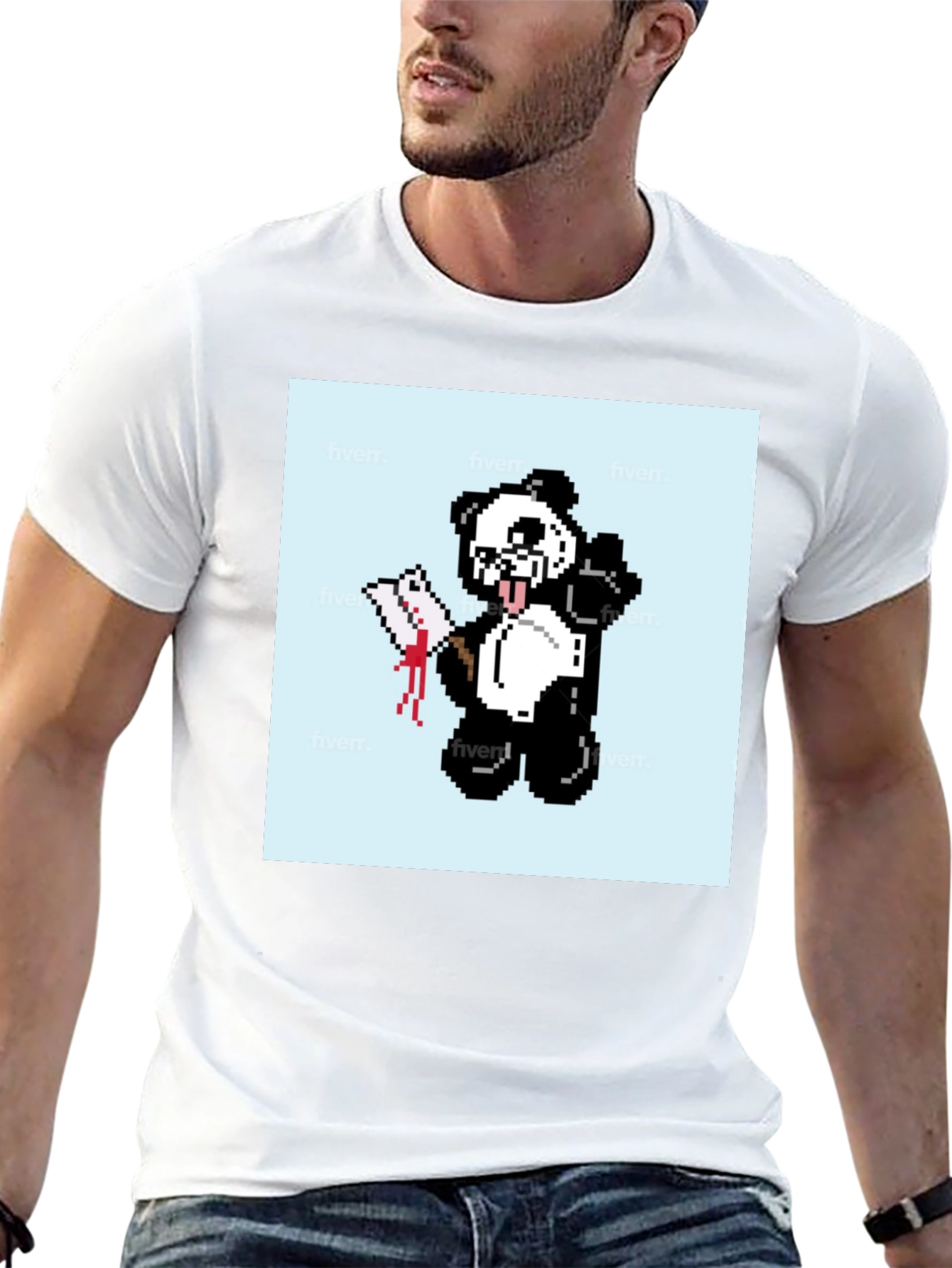 Pixel Panda T-Shirt - Graphic Tee