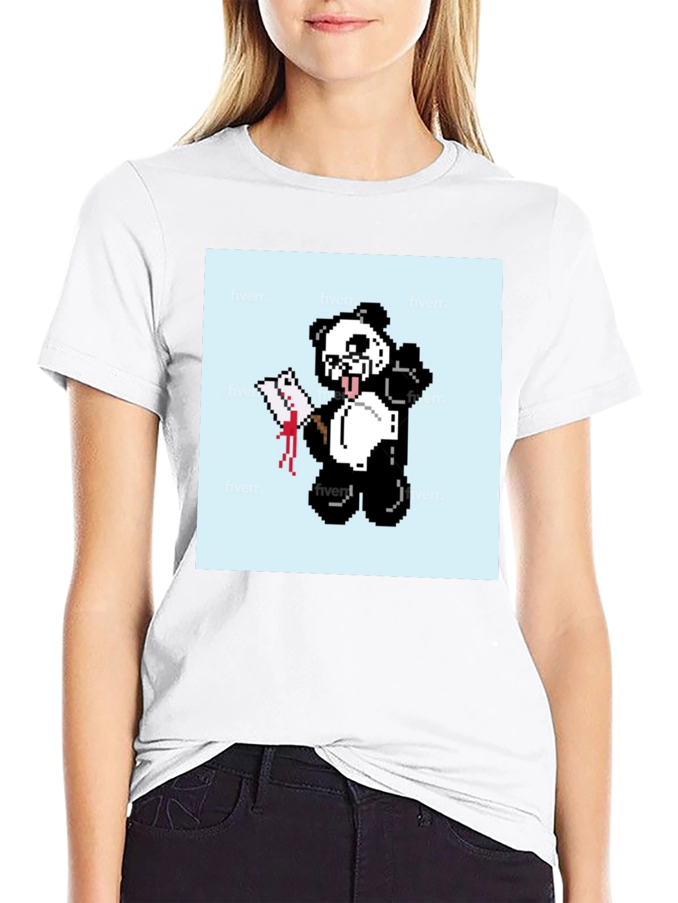 Pixel Panda T-Shirt - Graphic Tee
