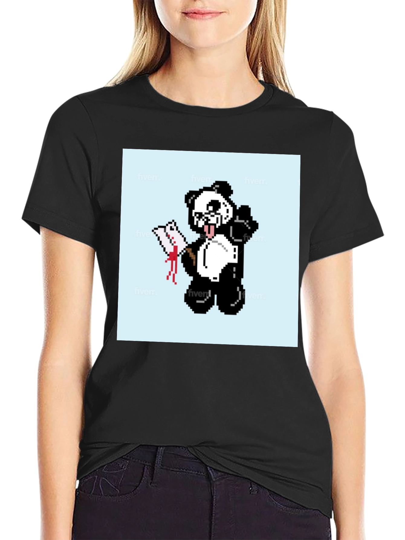 Pixel Panda T-Shirt - Graphic Tee