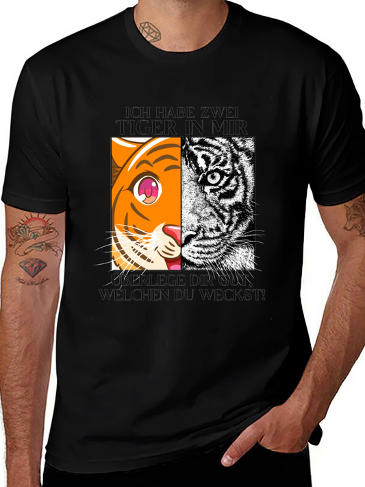Tiger Face Graphic Tee - Unique Animal Lover T-Shirt