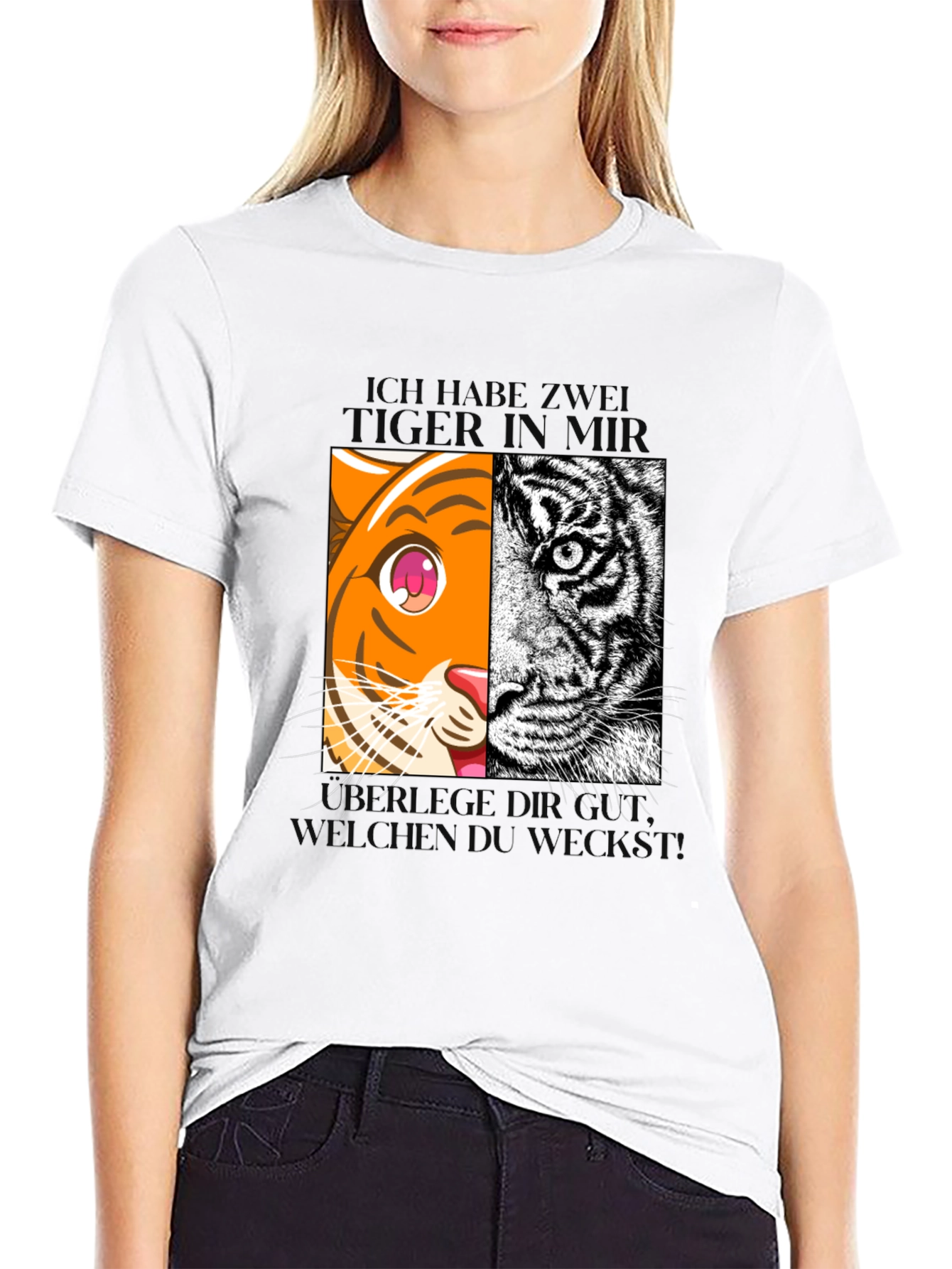 Tiger Face Graphic Tee - Unique Animal Lover T-Shirt