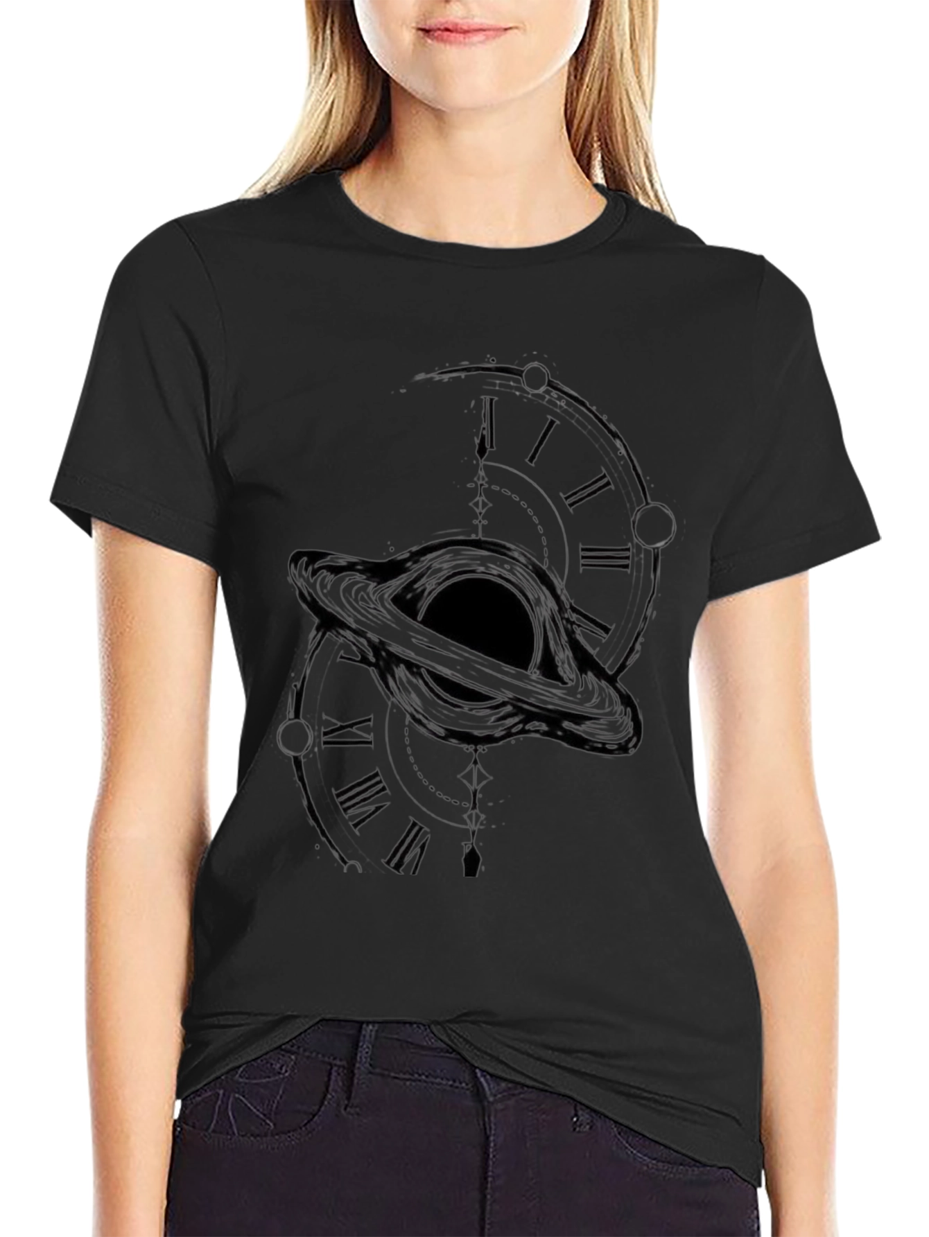 Black Hole Time T-Shirt - Space & Time Design
