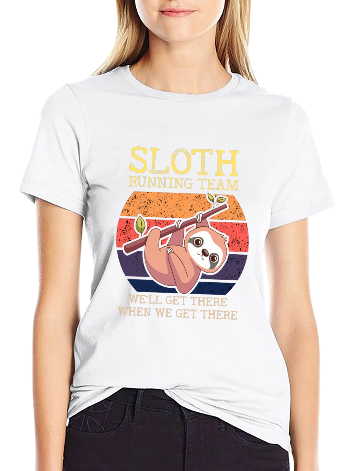 Sloth Running Team Graphic Tee