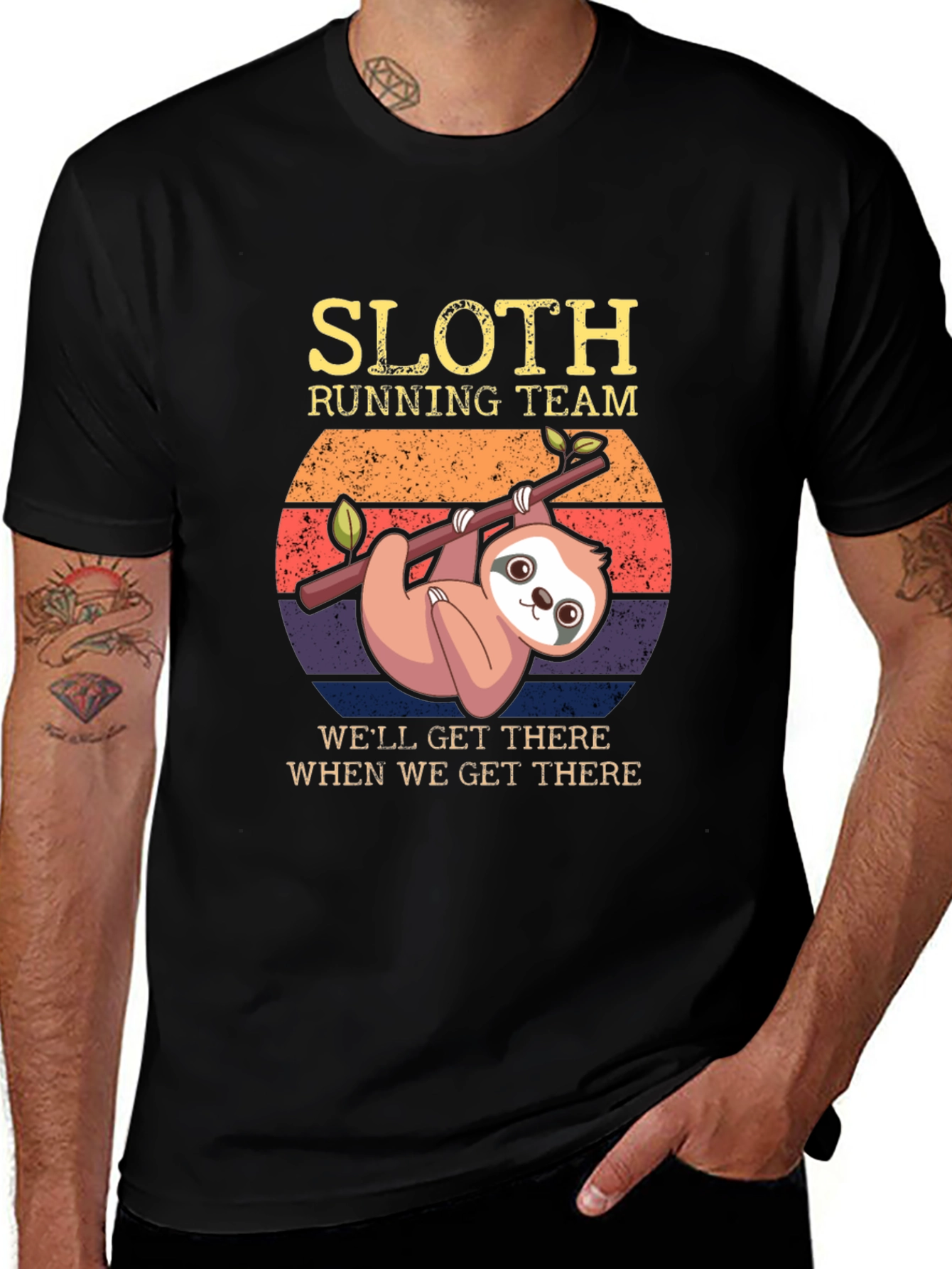 Sloth Running Team Graphic Tee