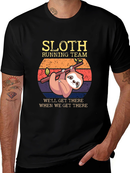 Sloth Running Team Graphic Tee