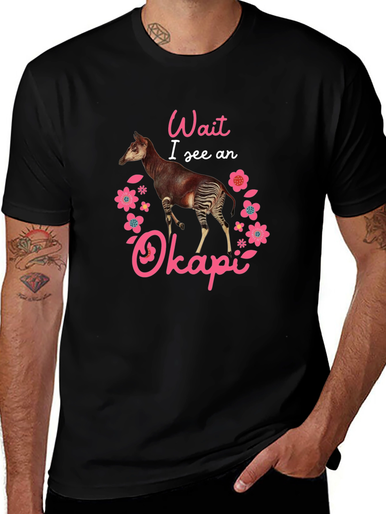 Okapi Animal Graphic Tee - Fun & Unique Design