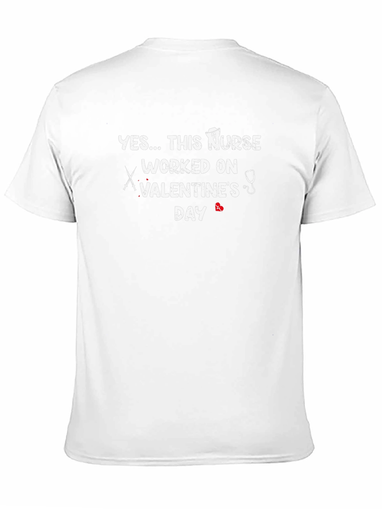 Nurse Valentines Day Black T-Shirt