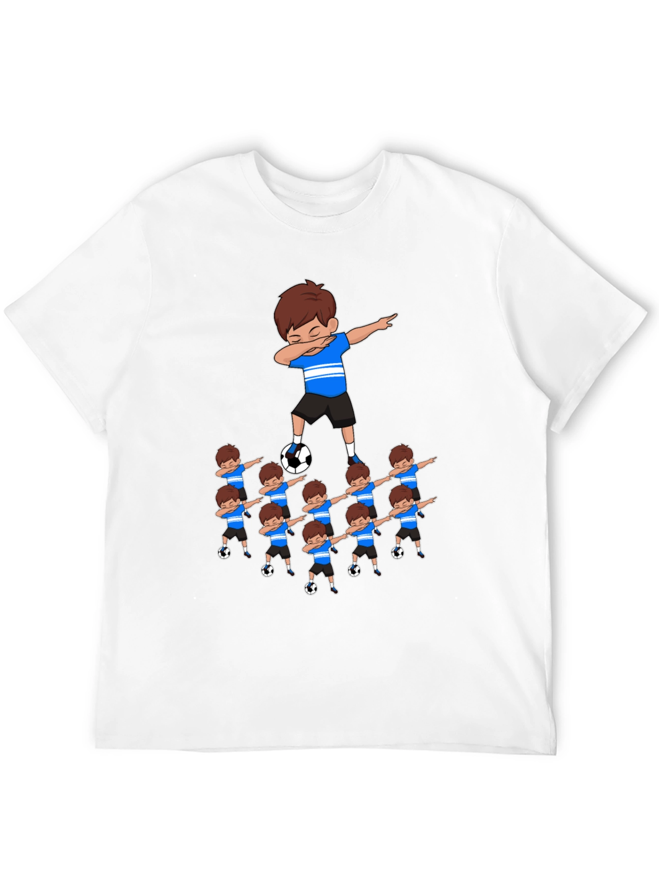Dabbing Soccer Team Graphic T-Shirt