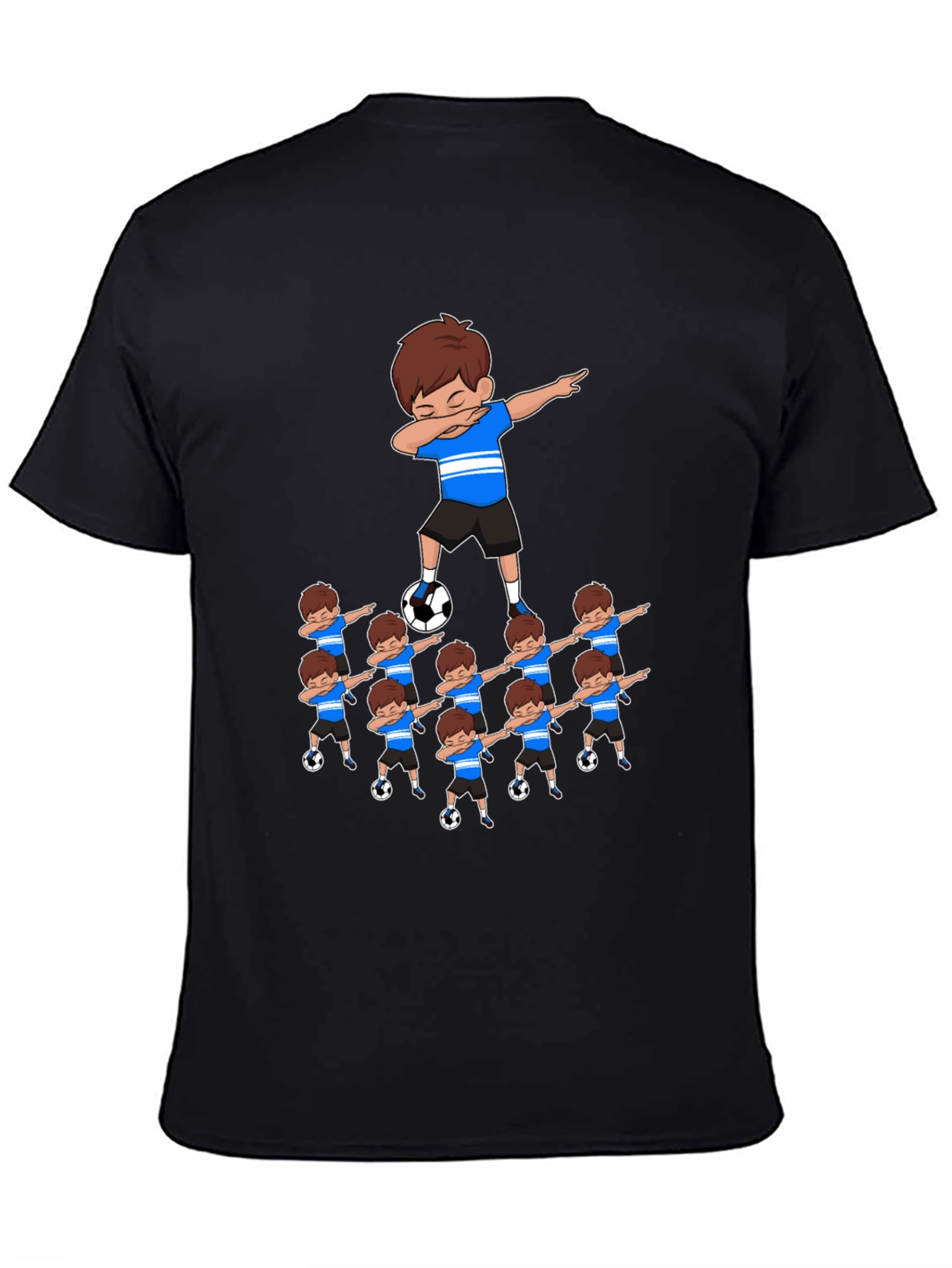 Dabbing Soccer Team Graphic T-Shirt