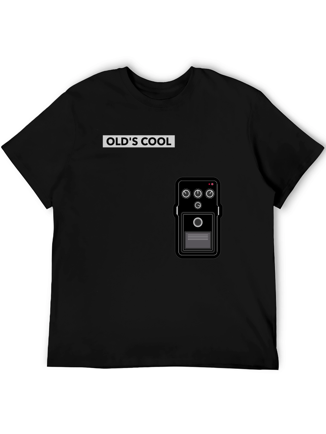 Olds Cool Guitar Pedal T-Shirt - Black