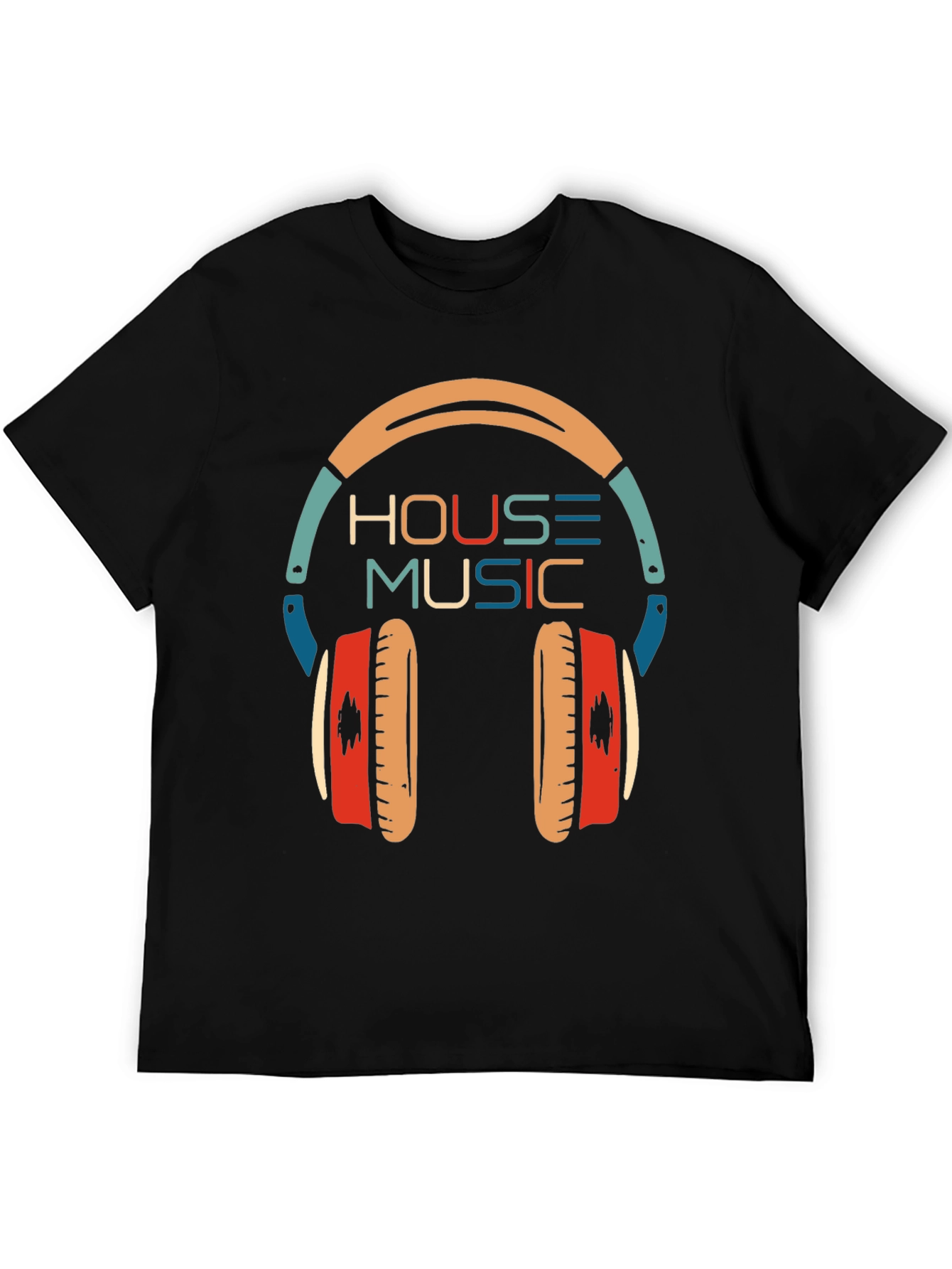 House Music Headphone Graphic T-Shirt