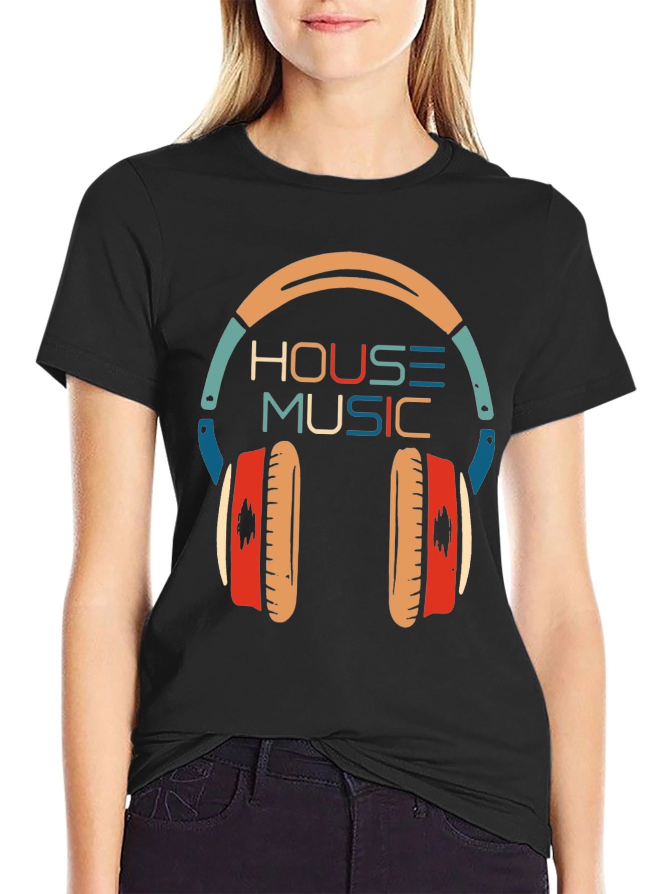 House Music Headphone Graphic T-Shirt