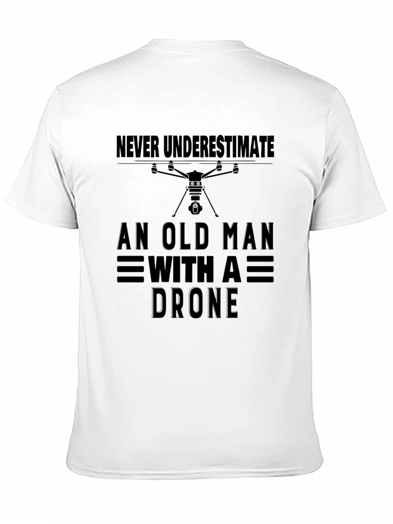 Old Man With A Drone T-Shirt