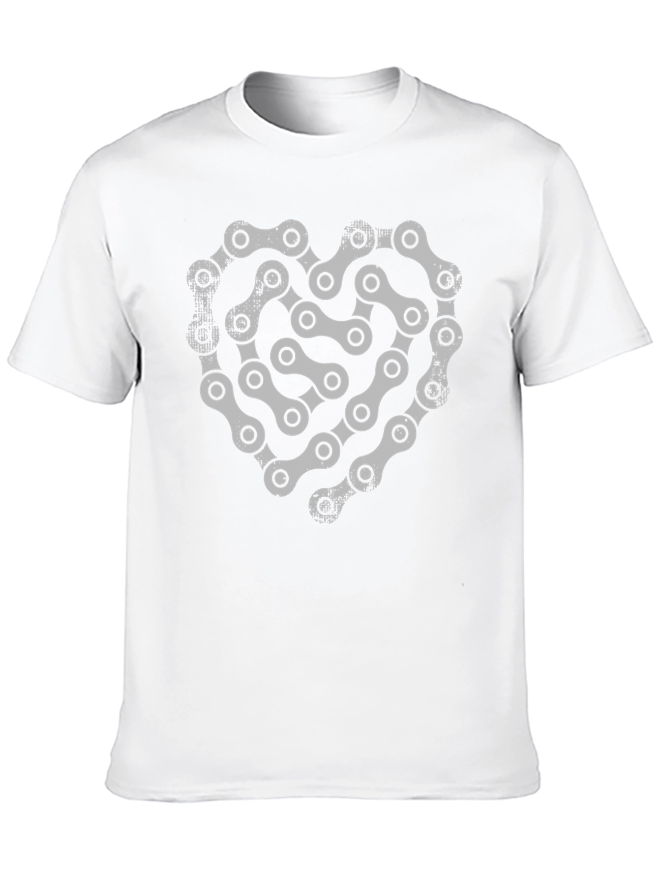 Chain Heart Graphic Tee - Cycling Love