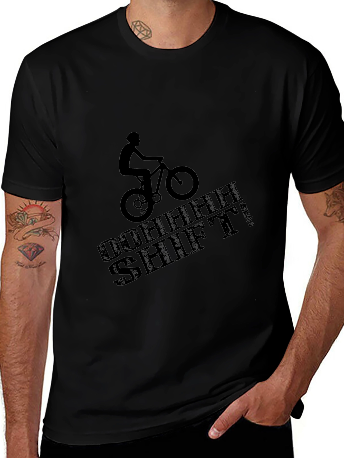 OOHHH SHIFT! Mountain Biker Graphic Tee