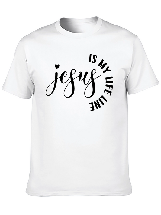 Jesus Is My Life Line T-Shirt - Christian Faith Tee