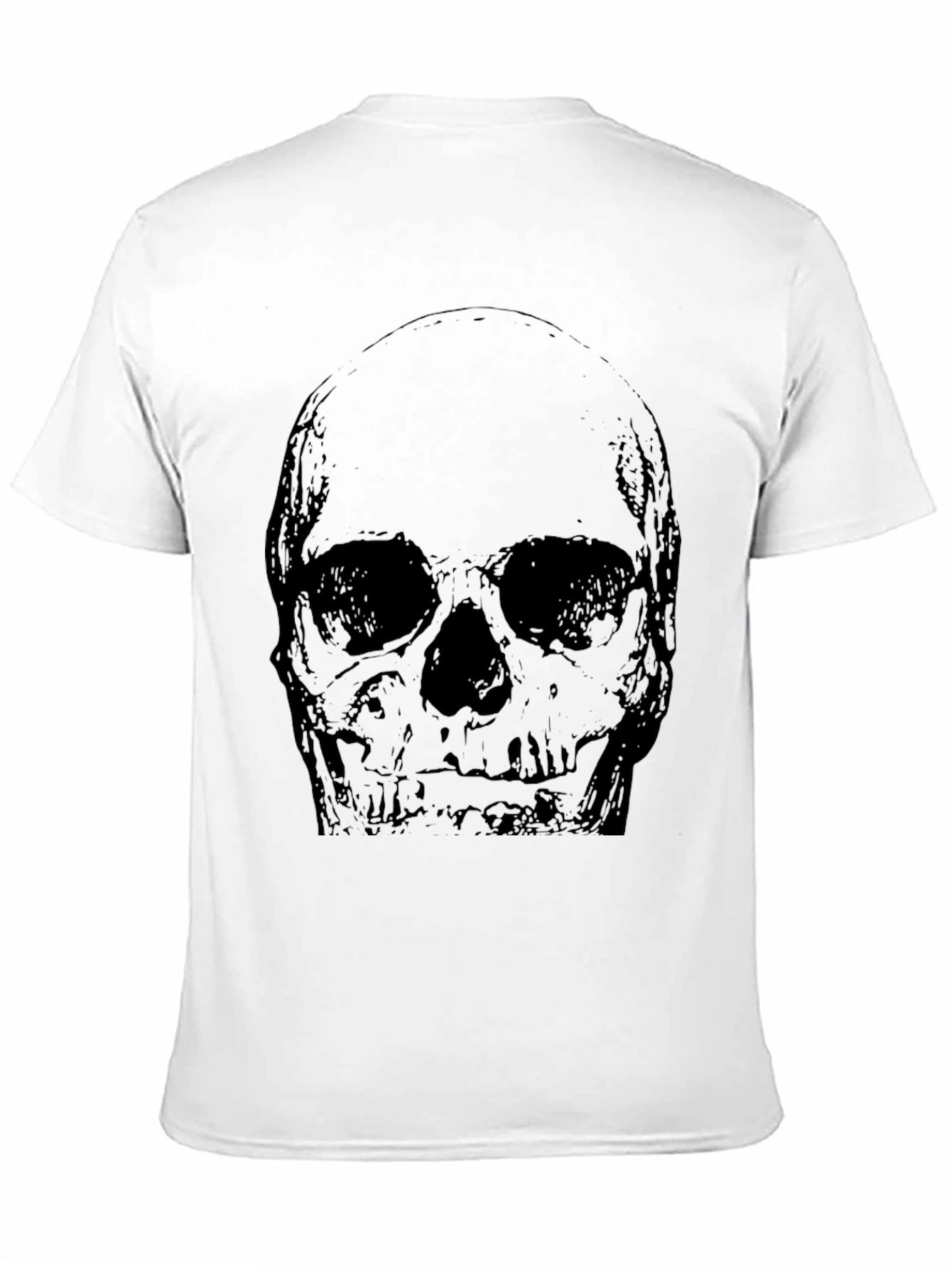 Skull Graphic Print Black T-Shirt