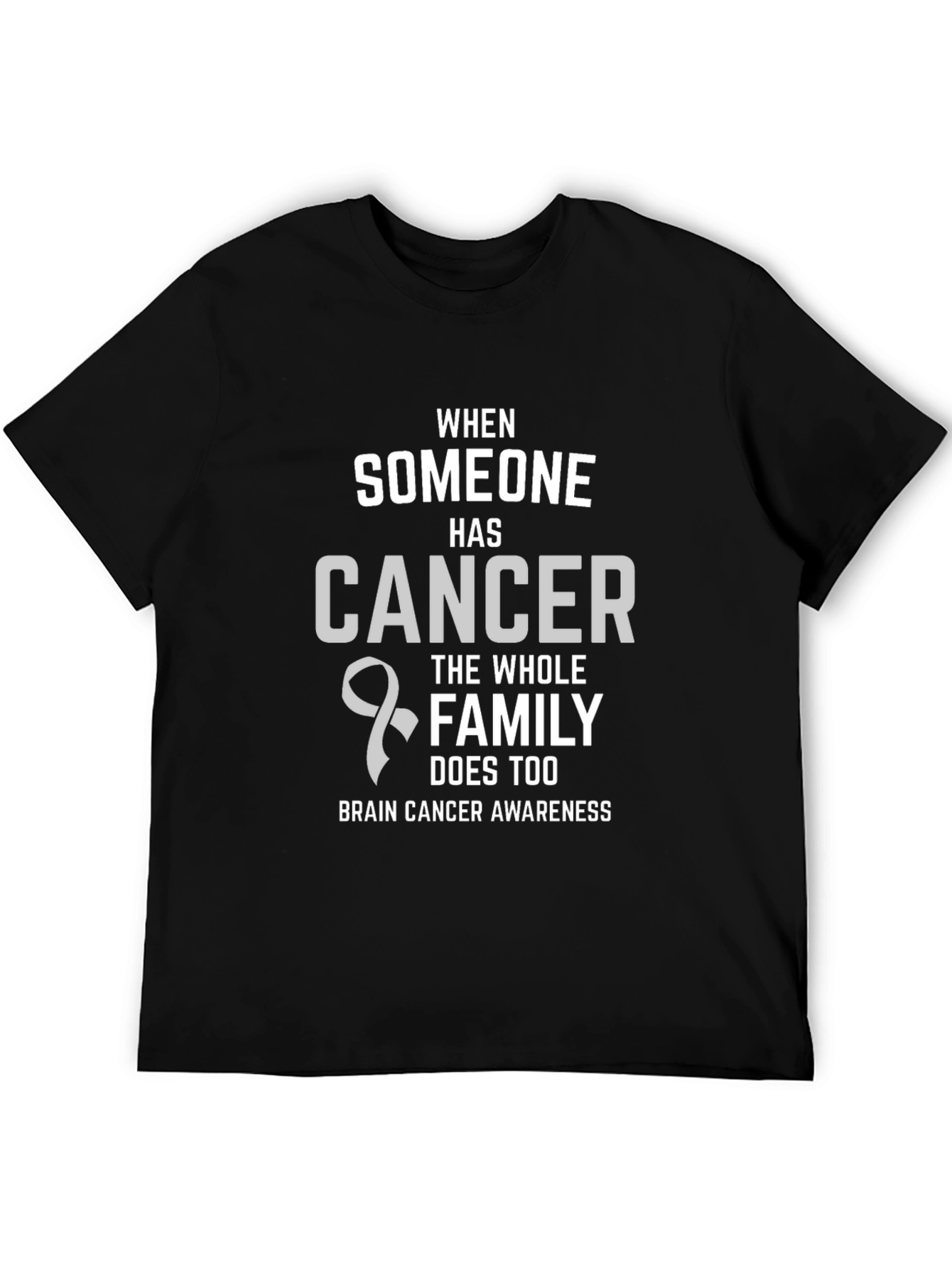 Brain Cancer Awareness T-Shirt - Family Support Tee