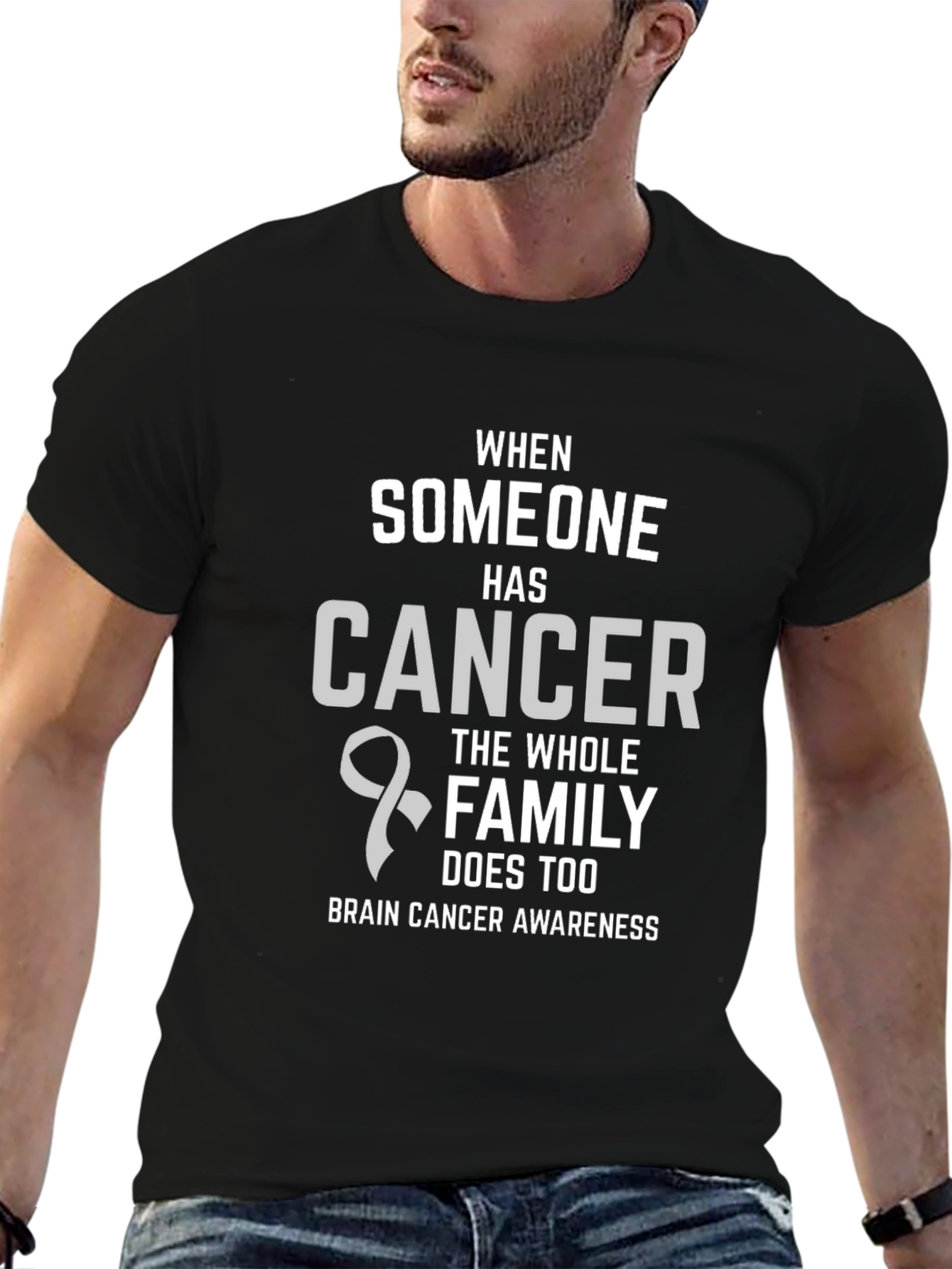Brain Cancer Awareness T-Shirt - Family Support Tee