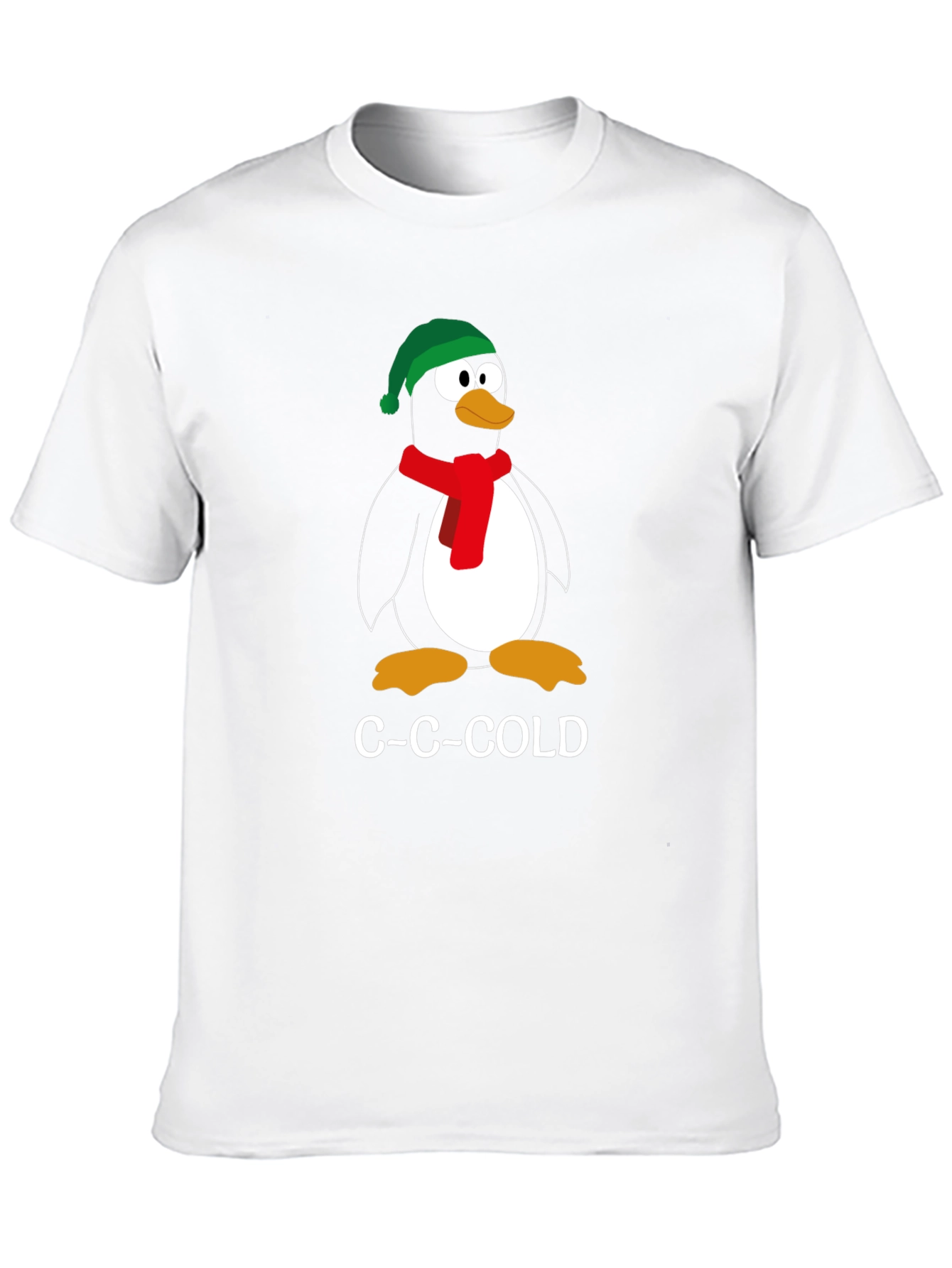 C-C-Cold Penguin Graphic Tee - Winter Fun