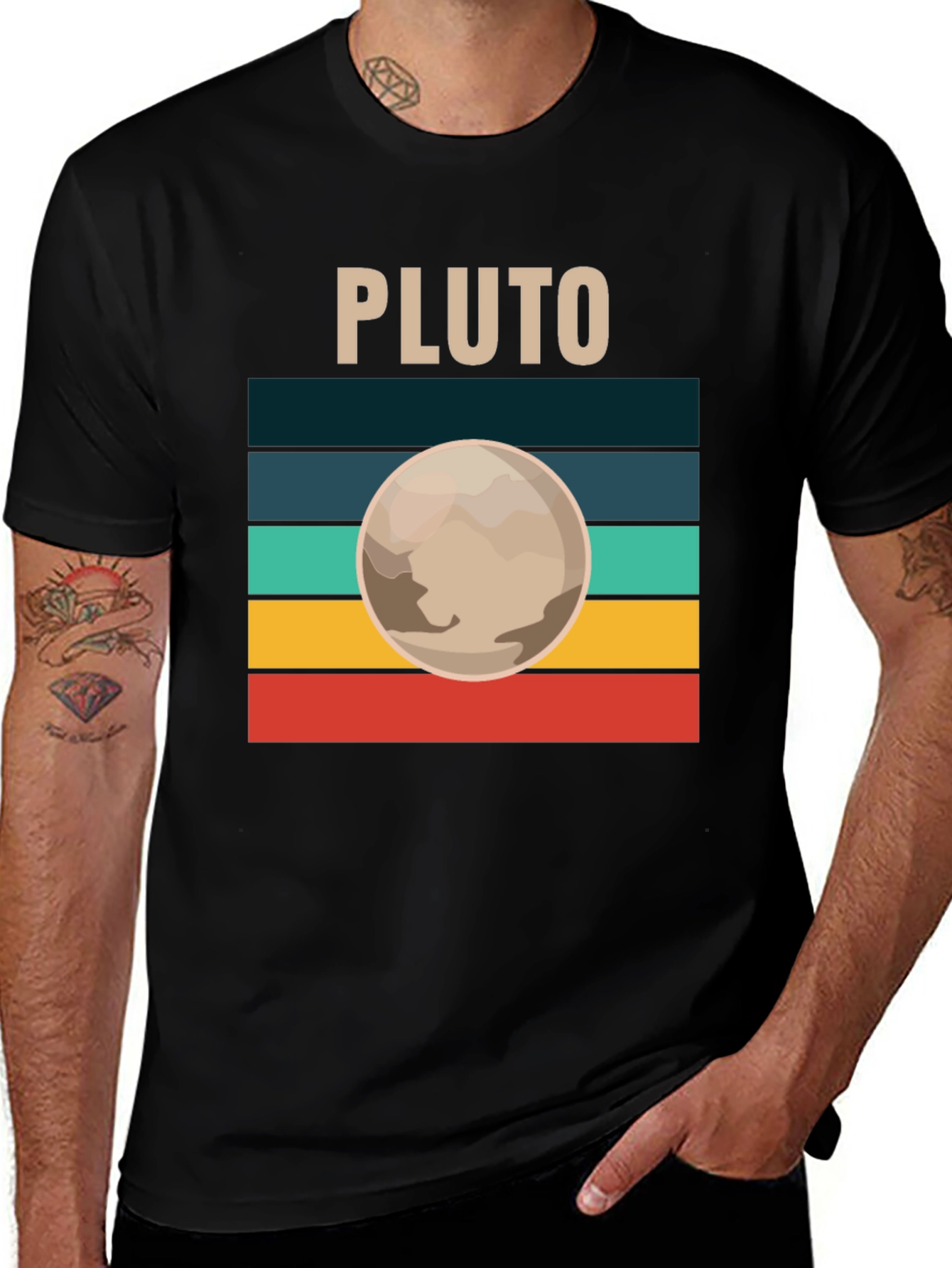 Retro Pluto T-Shirt - Space Lover Tee