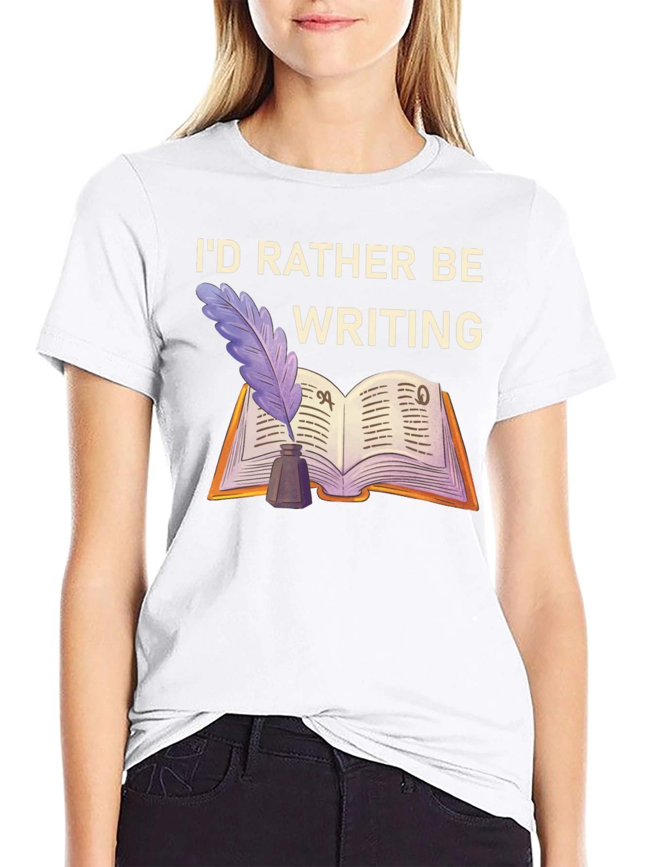 Writers T-Shirt: Id Rather Be Writing