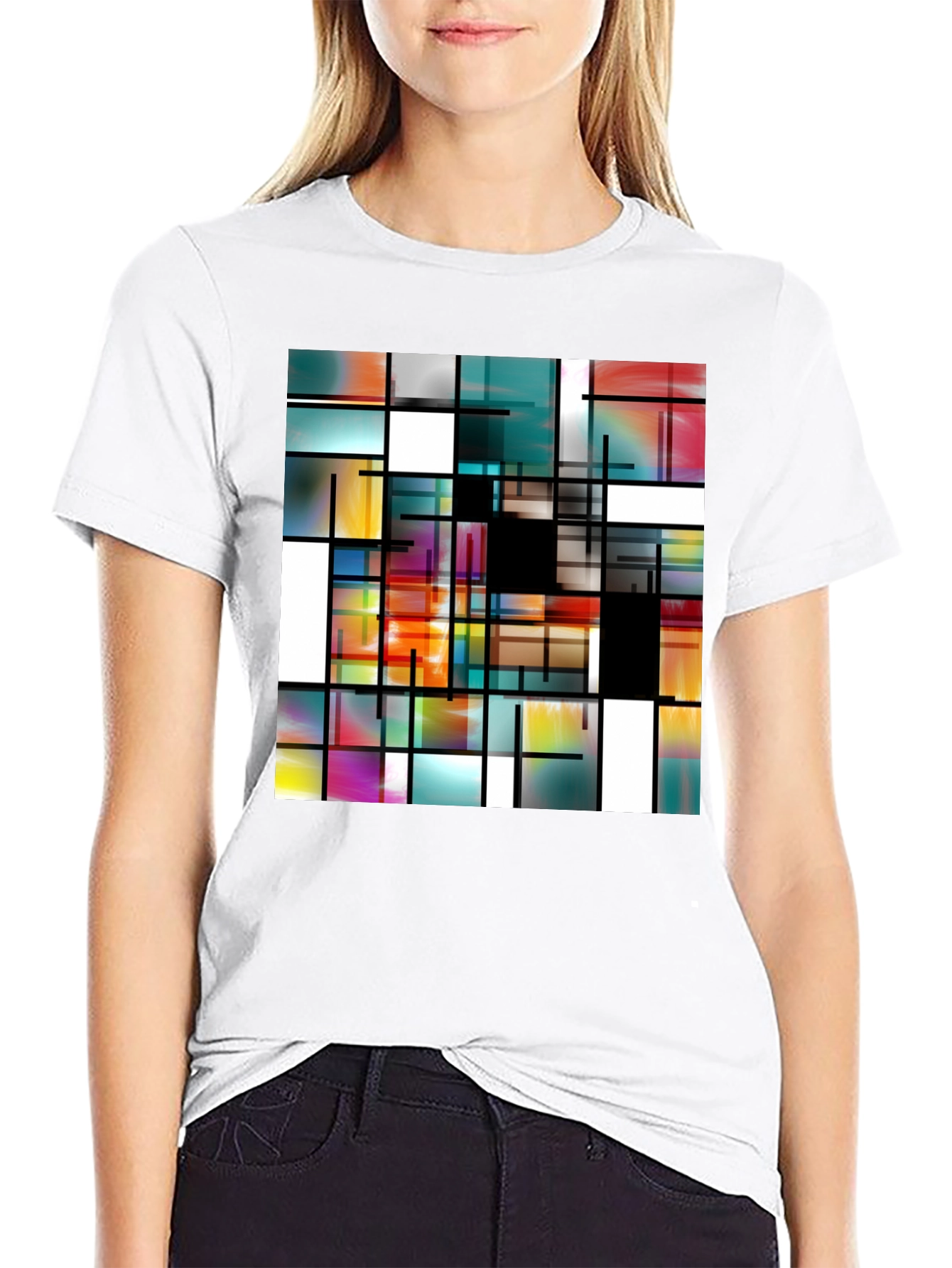 Abstract Art Mens T-Shirt - Modern Design