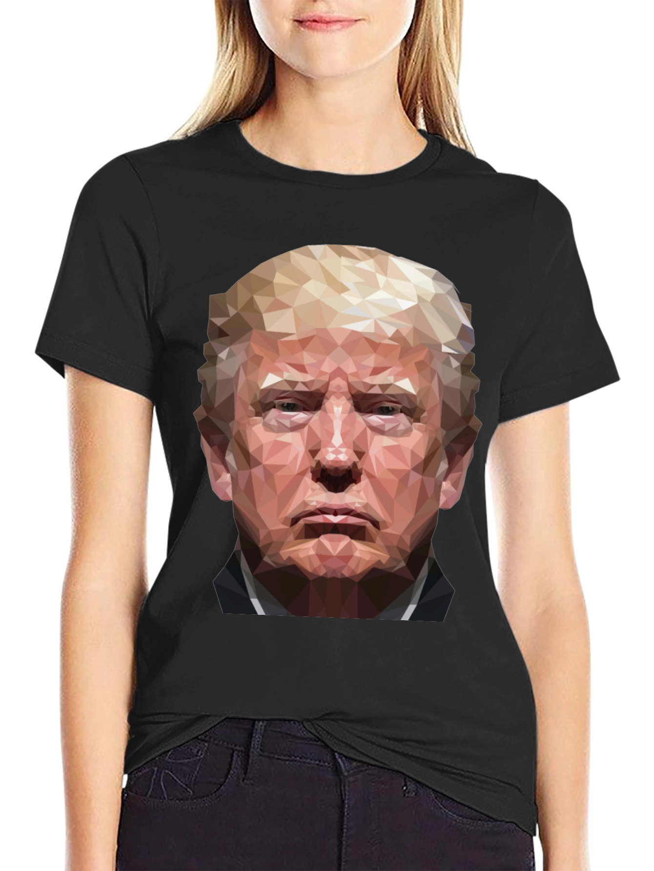 Trump Geometric Portrait T-Shirt