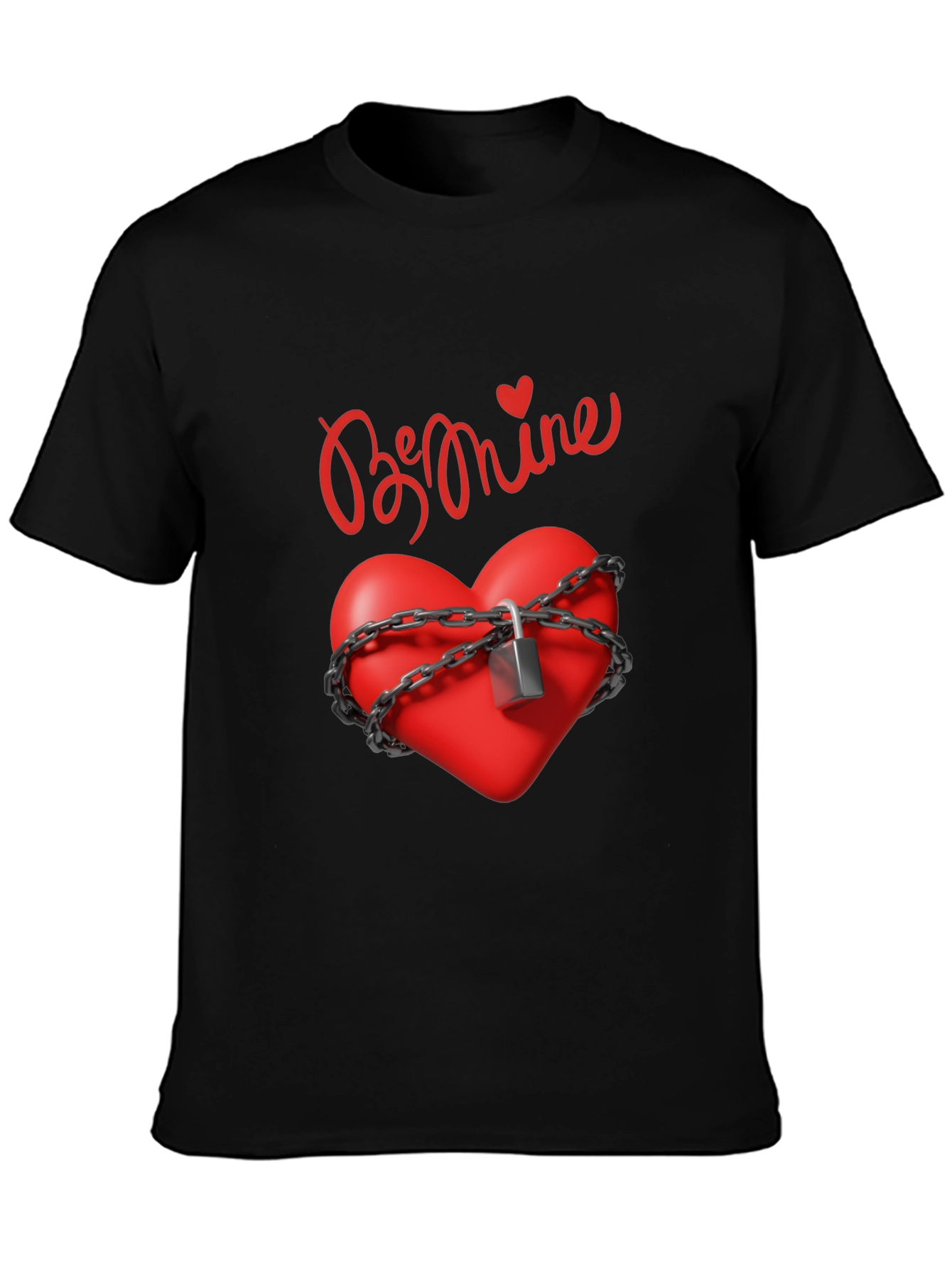 Locked Heart Valentines Day Graphic Tee