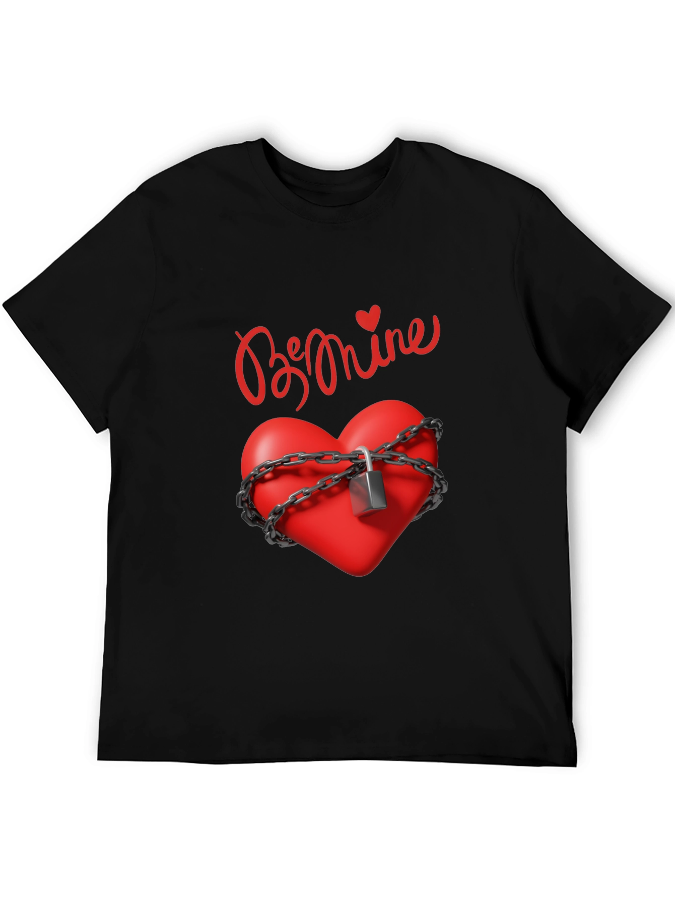 Locked Heart Valentines Day Graphic Tee