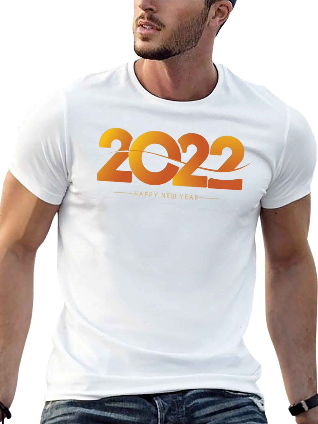 Happy New Year 2022 Black T-Shirt