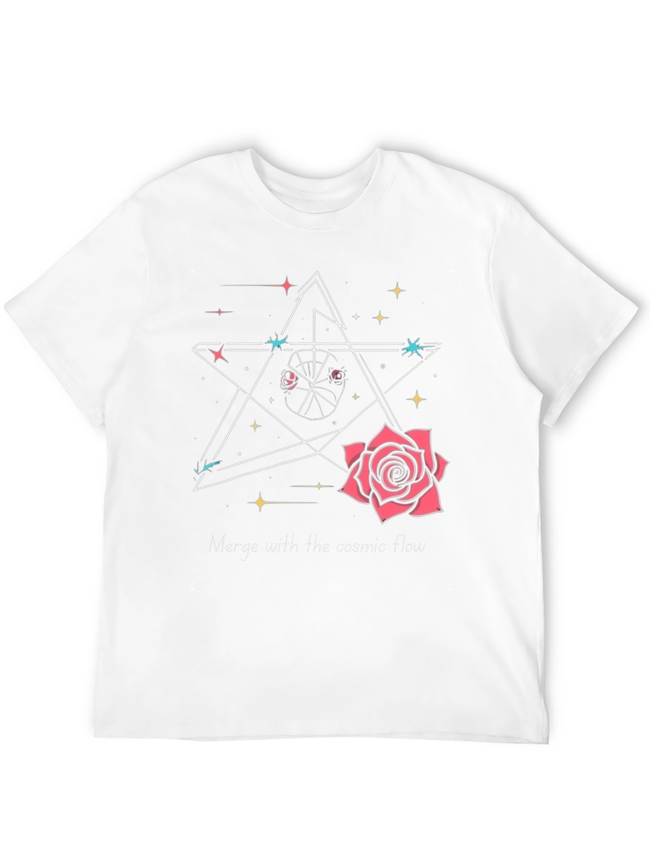 Cosmic Rose Graphic T-Shirt