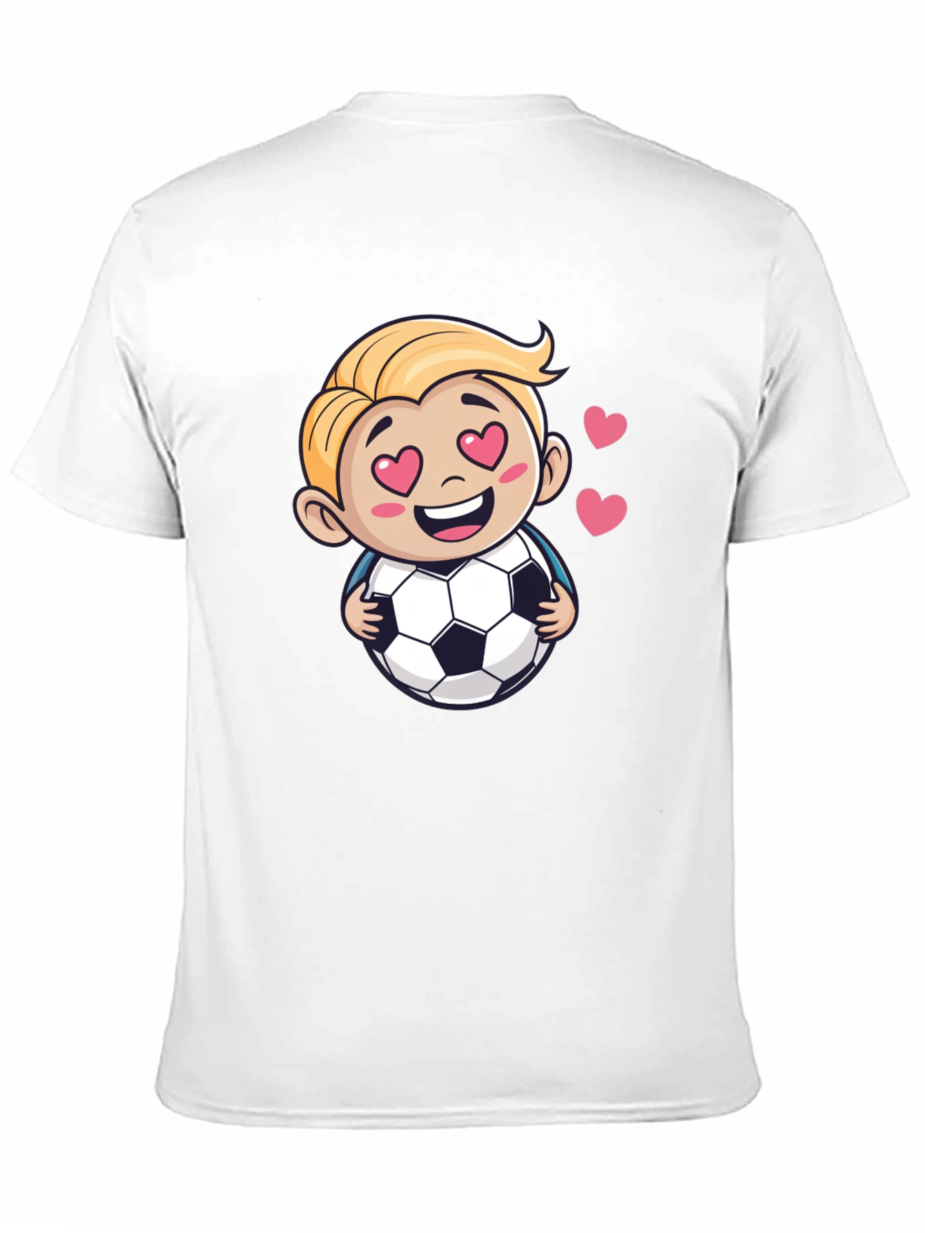 Soccer Love T-Shirt - Cute Cartoon Graphic Tee